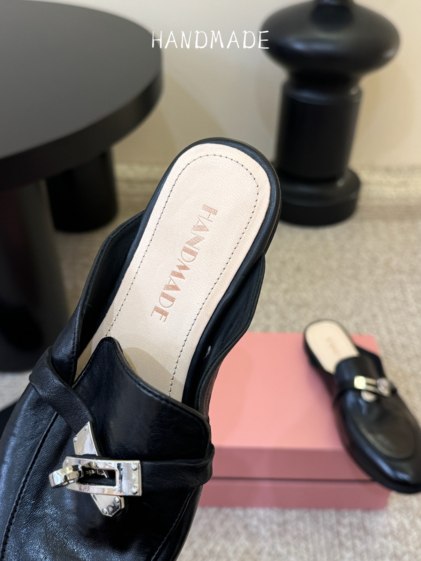 顶级HANDMADE独家新品最高版本买手代购1:1完美复刻 平底凉鞋单鞋原版开模真皮鞋底 原版套楦鞋型很