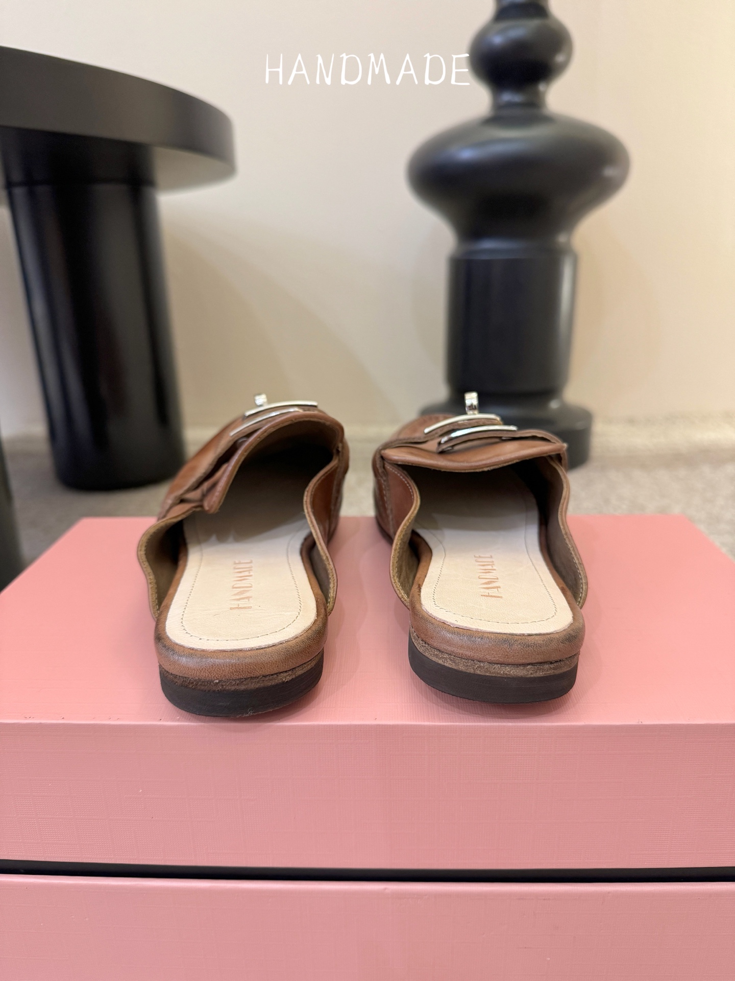 顶级HANDMADE独家新品最高版本买手代购1:1完美复刻 平底凉鞋单鞋原版开模真皮鞋底 原版套楦鞋型很