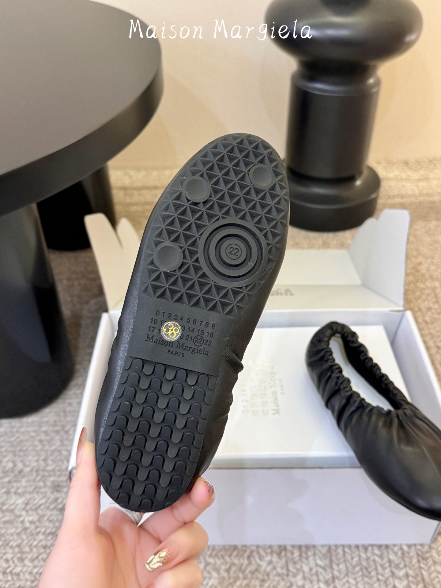 Maison Margiel*26ss早春新款芭蕾平底鞋褶皱包裹设计，不挑脚型，穿上就不想脱下来，分趾鞋