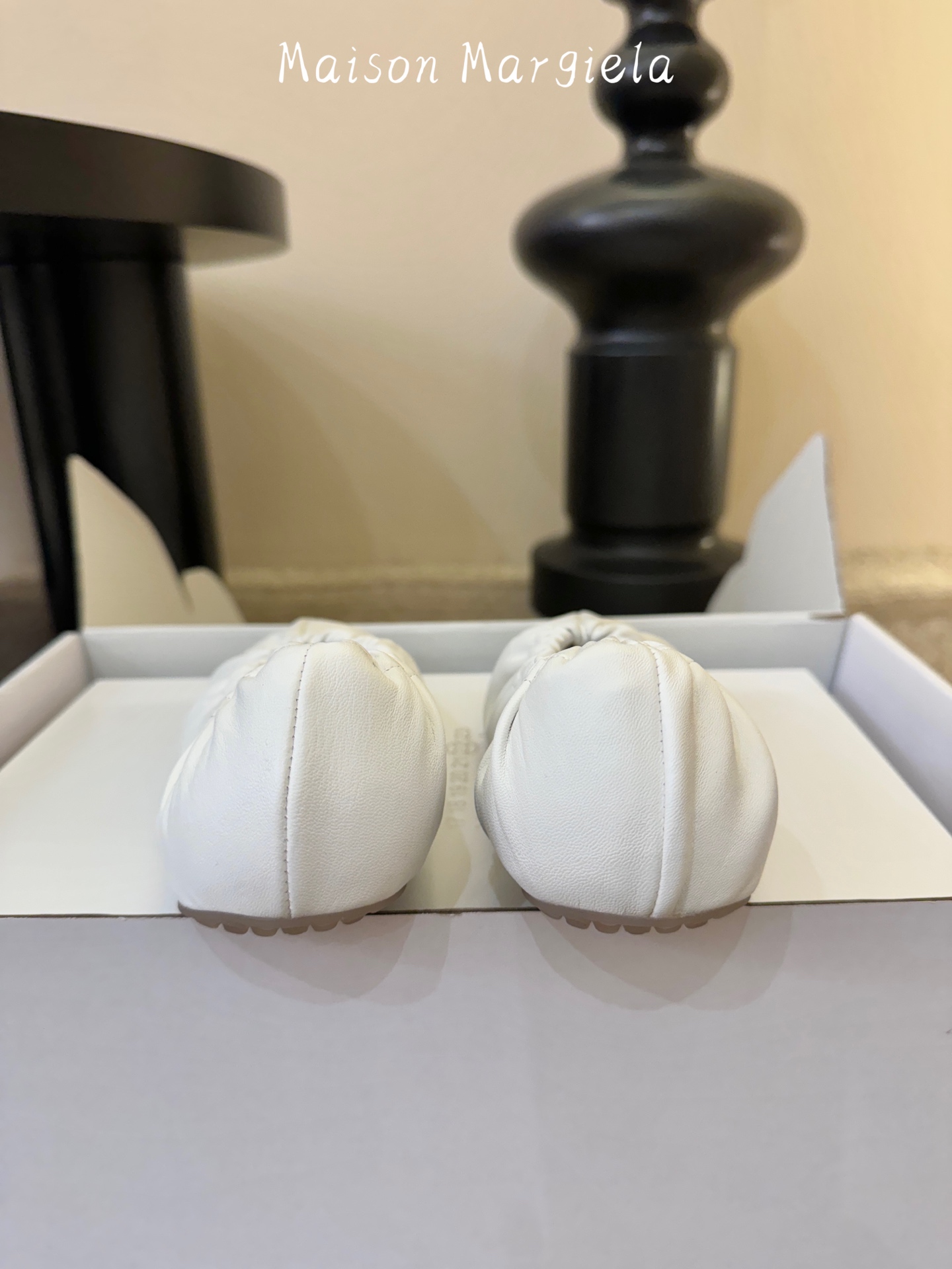Maison Margiel*26ss早春新款芭蕾平底鞋褶皱包裹设计，不挑脚型，穿上就不想脱下来，分趾鞋
