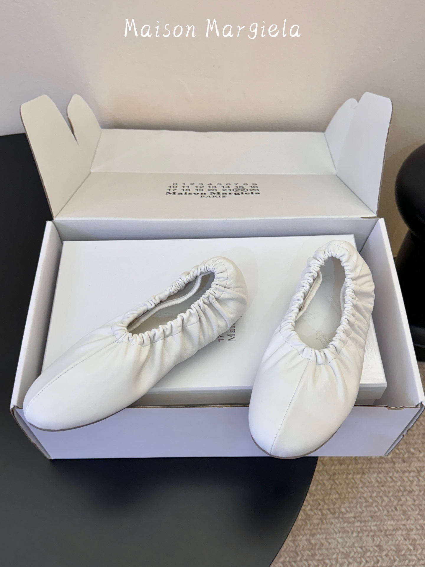 Maison Margiel*26ss早春新款芭蕾平底鞋褶皱包裹设计，不挑脚型，穿上就不想脱下来，分趾鞋