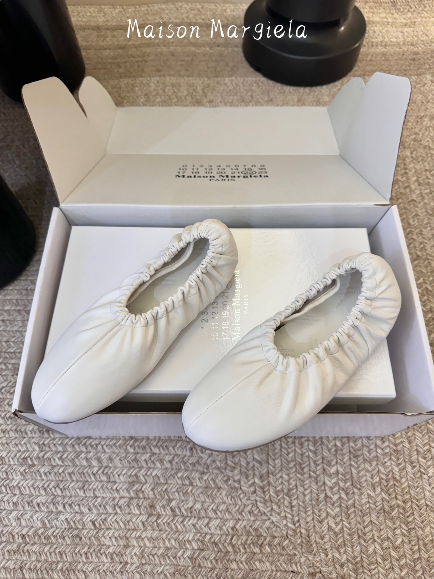 Maison Margiel*26ss早春新款芭蕾平底鞋褶皱包裹设计，不挑脚型，穿上就不想脱下来，分趾鞋