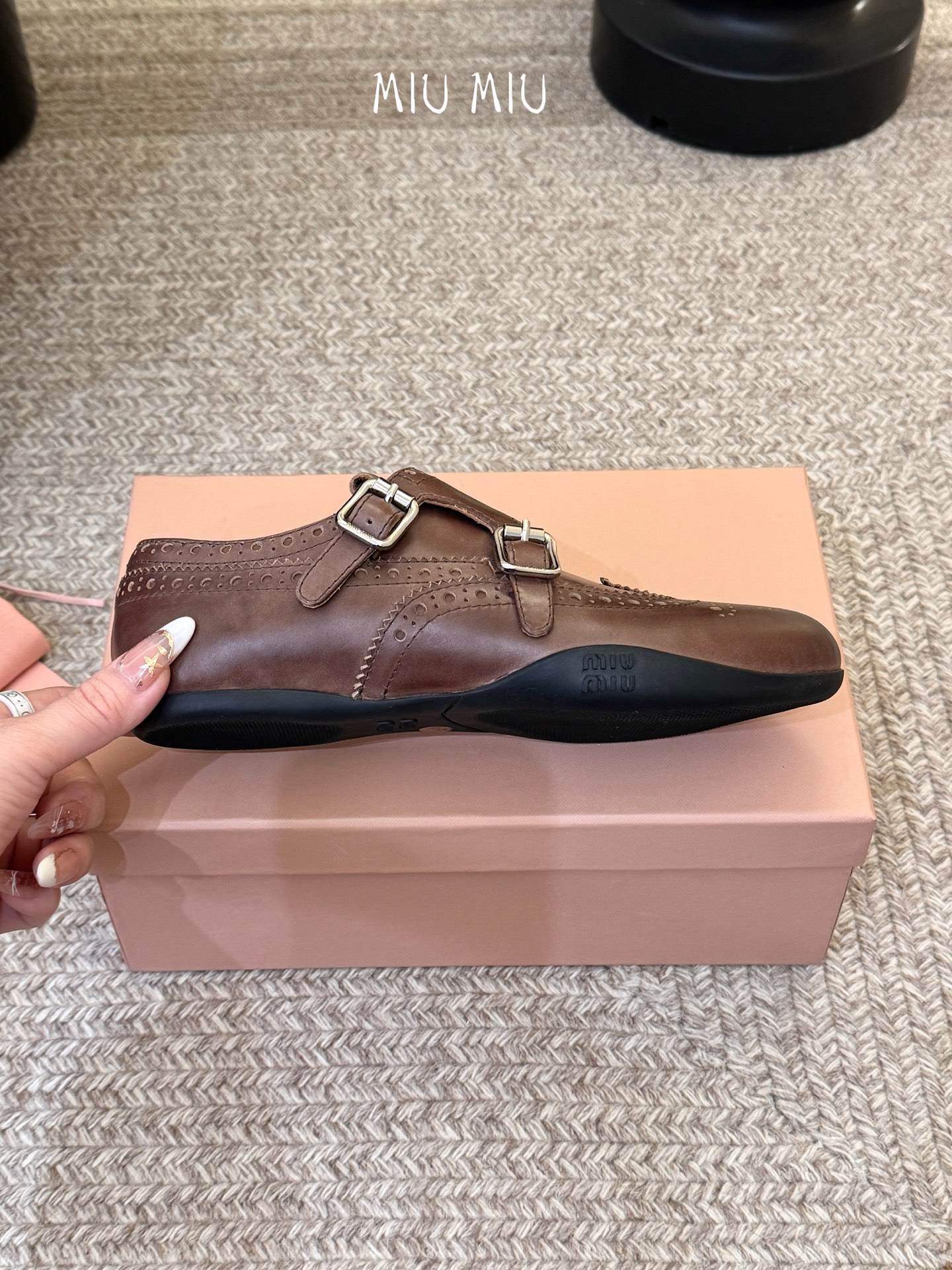 G261所见即所得顶级品质Miu Mi* 25FW deck shoes 麂皮玛丽珍小皮鞋乐福鞋mium