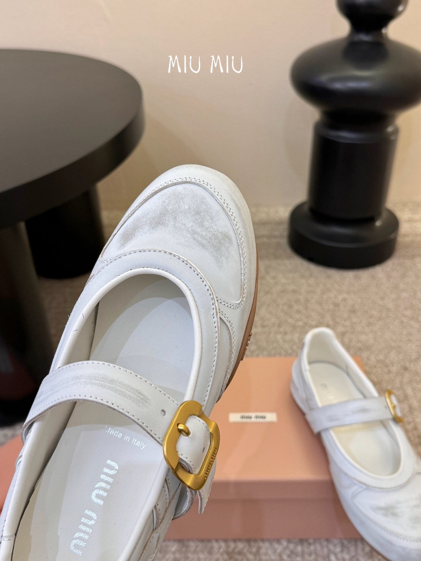 Miu Mi* deck shoes 麂皮玛丽珍小皮鞋乐福鞋miumiu家新款deck shoes也太有