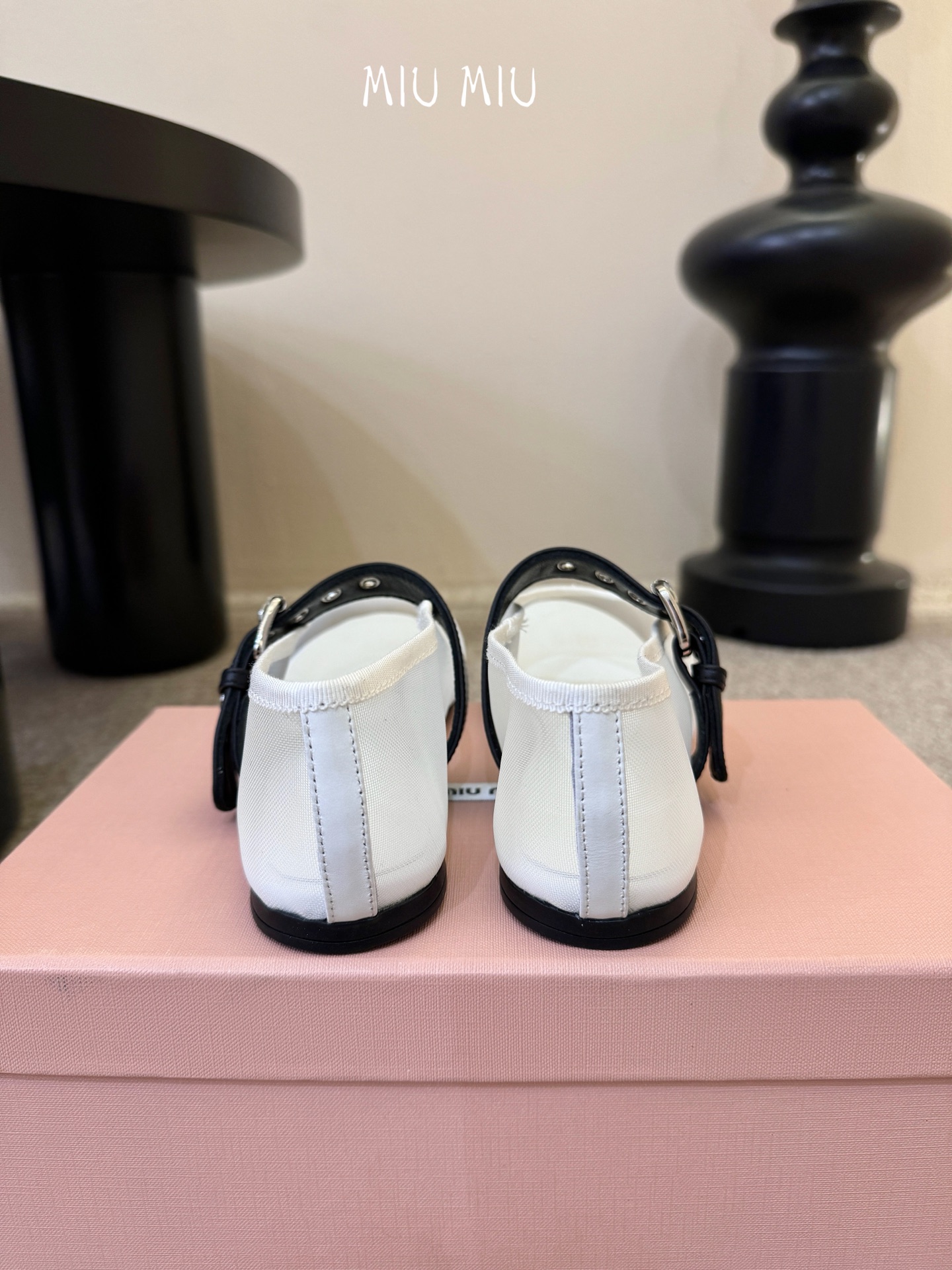 Miu Miu 镂空编织芭蕾鞋单鞋缪缪女士蝴蝶结装饰缎面芭蕾舞平底鞋独家高版 Miu Mi*春夏芭蕾网纱