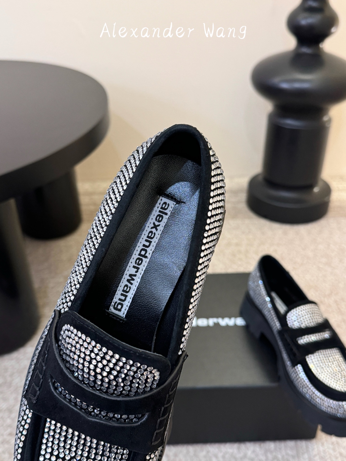 Alexande* Wang aw carter亚历山大王防水台松糕厚底乐福鞋 一脚蹬乐福鞋女Jenni