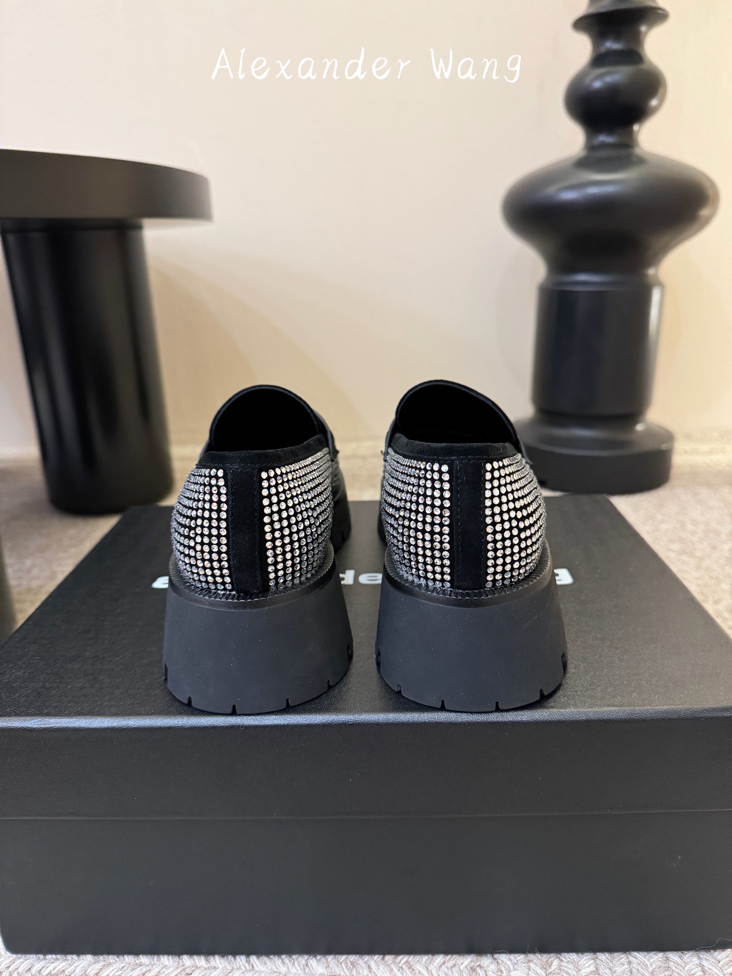 Alexande* Wang aw carter亚历山大王防水台松糕厚底乐福鞋 一脚蹬乐福鞋女Jenni