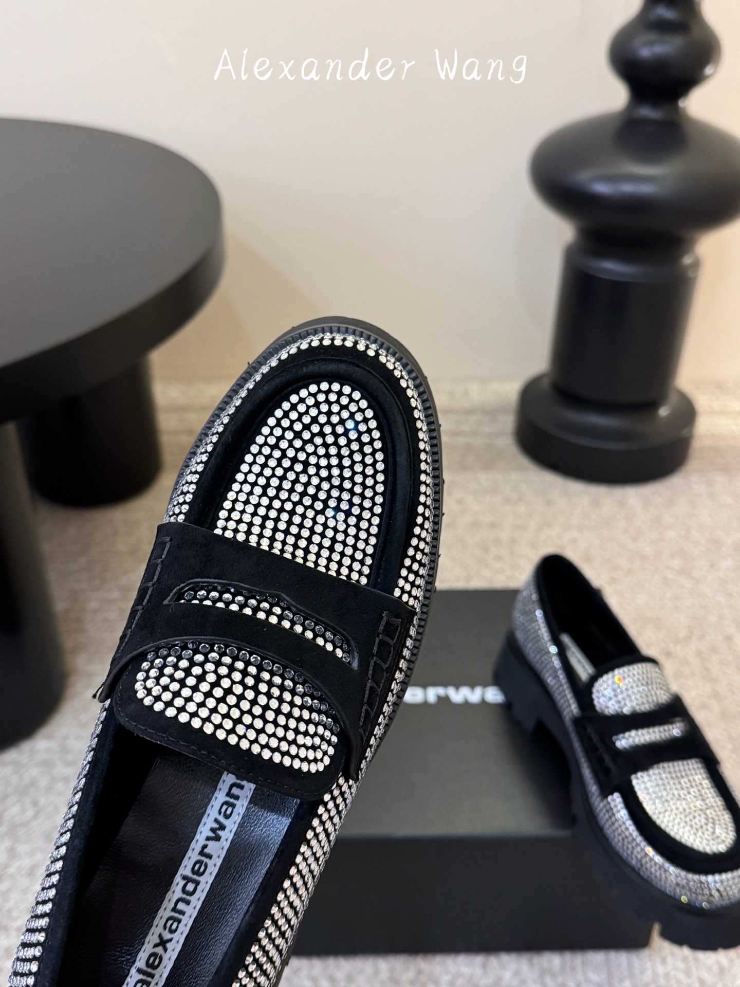 Alexande* Wang aw carter亚历山大王防水台松糕厚底乐福鞋 一脚蹬乐福鞋女Jenni