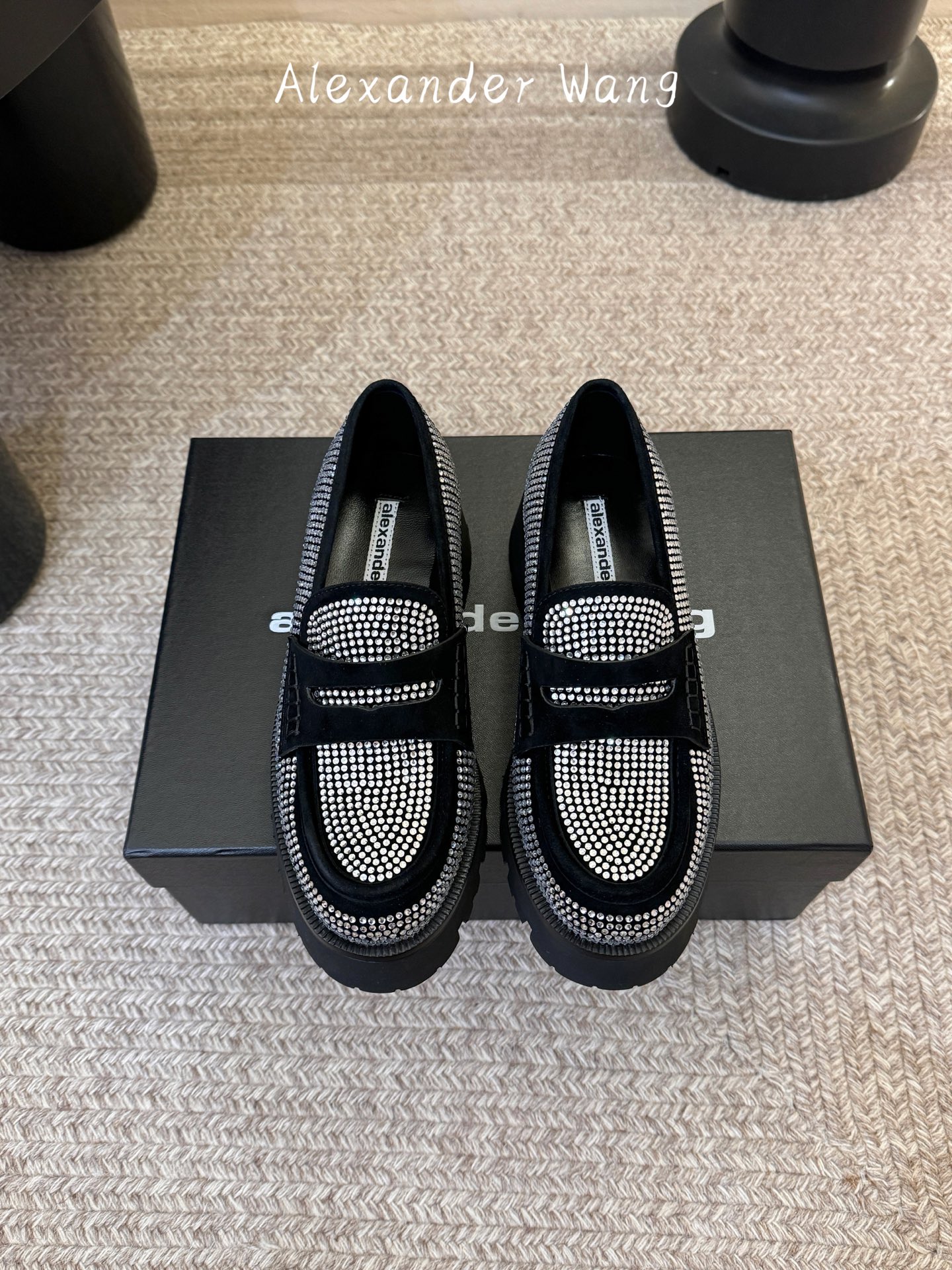 Alexande* Wang aw carter亚历山大王防水台松糕厚底乐福鞋 一脚蹬乐福鞋女Jenni