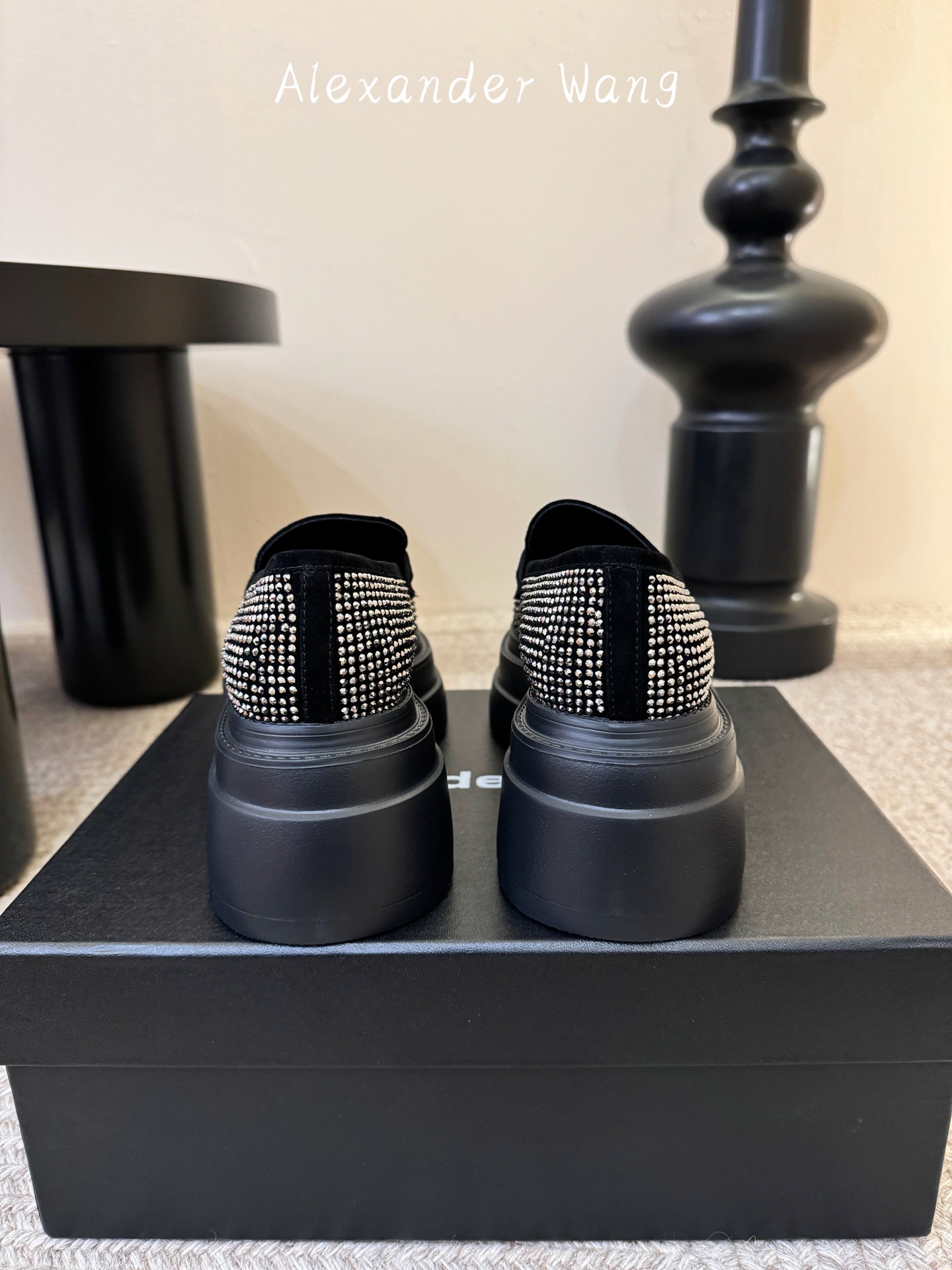 Alexande* Wang aw carter亚历山大王防水台松糕厚底乐福鞋 一脚蹬乐福鞋女Jenni