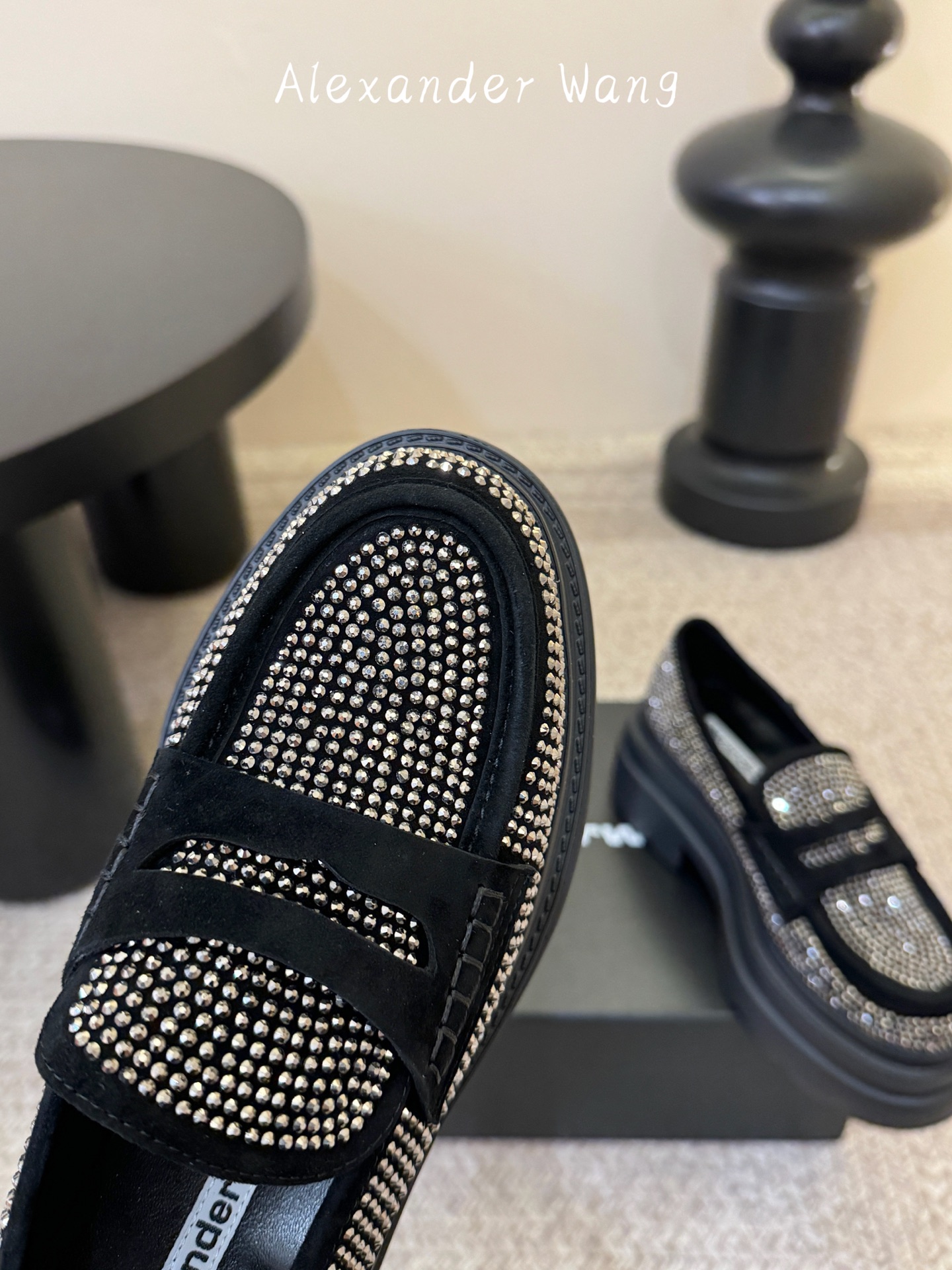 Alexande* Wang aw carter亚历山大王防水台松糕厚底乐福鞋 一脚蹬乐福鞋女Jenni