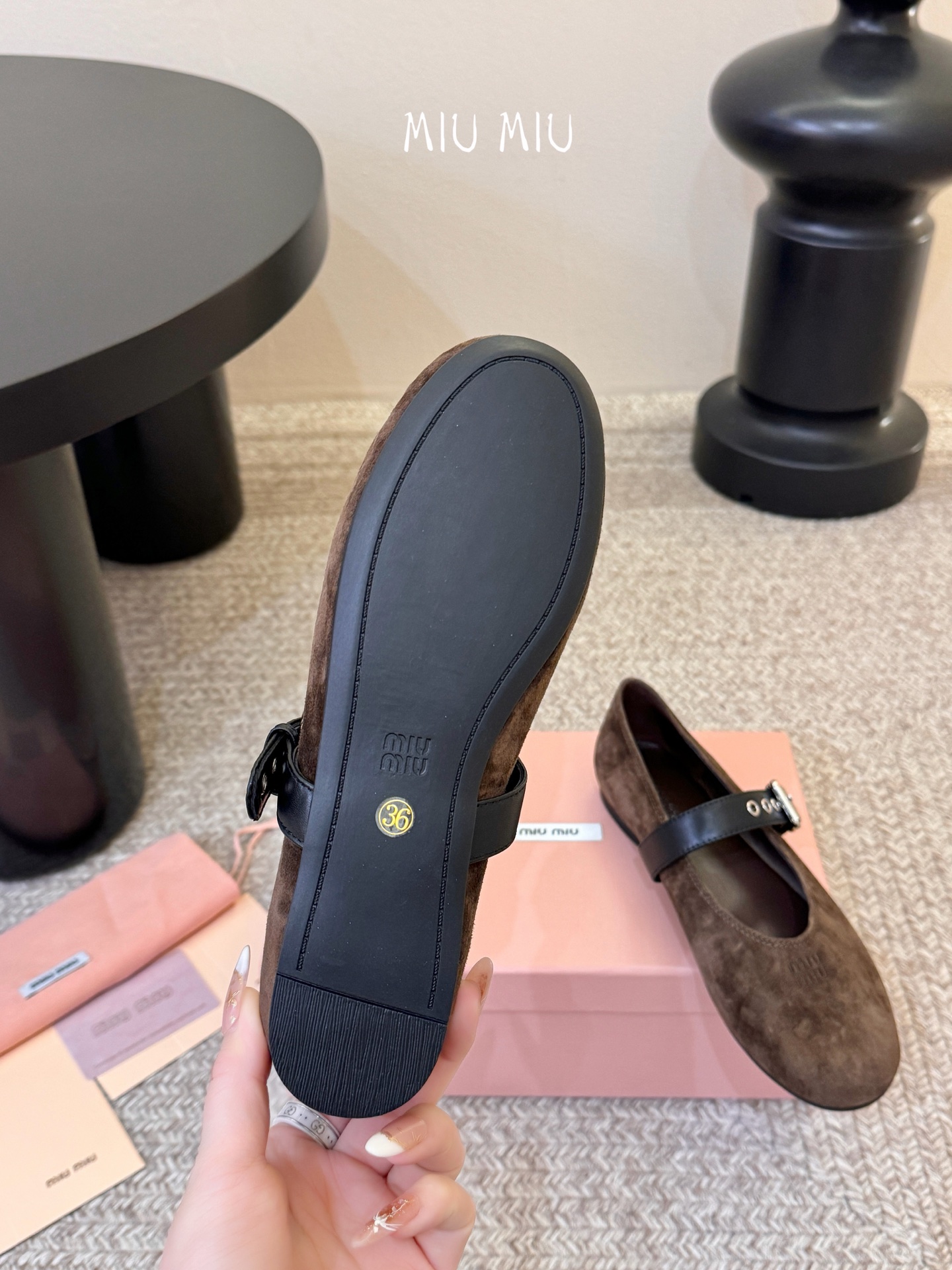 Miu Miu 镂空编织芭蕾鞋单鞋缪缪女士蝴蝶结装饰缎面芭蕾舞平底鞋独家高版 Miu Mi*春夏芭蕾网纱