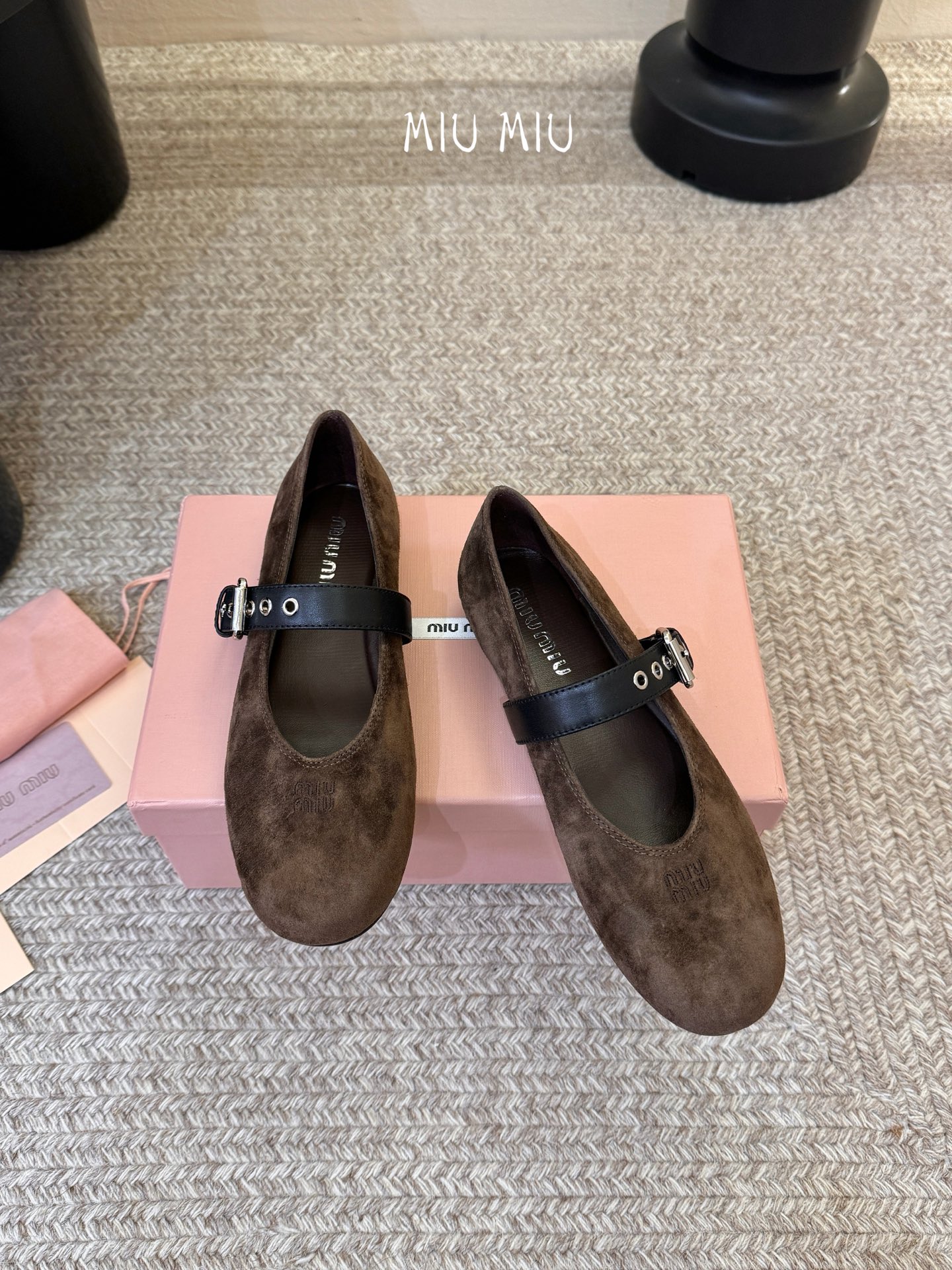 Miu Miu 镂空编织芭蕾鞋单鞋缪缪女士蝴蝶结装饰缎面芭蕾舞平底鞋独家高版 Miu Mi*春夏芭蕾网纱