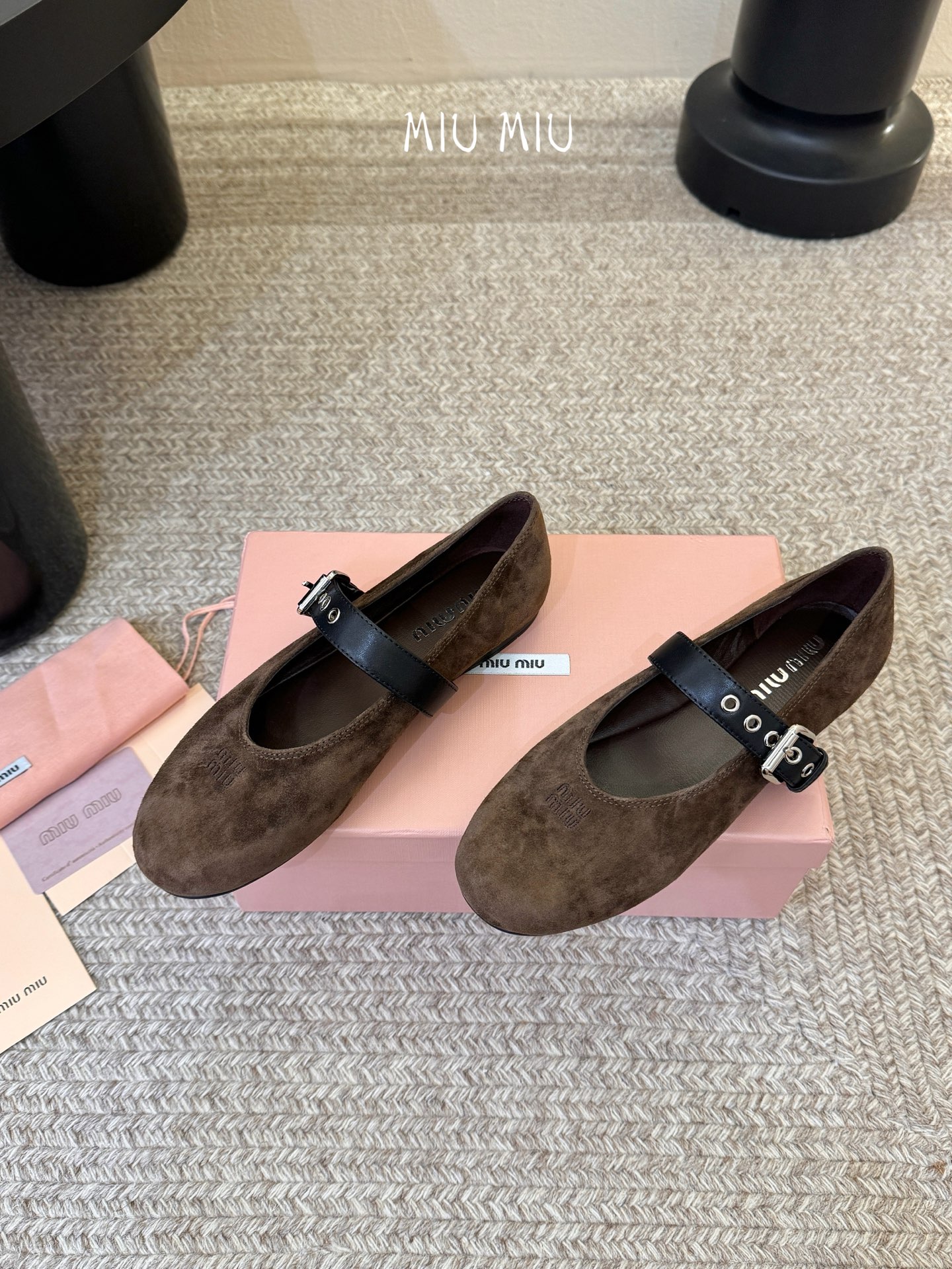 Miu Miu 镂空编织芭蕾鞋单鞋缪缪女士蝴蝶结装饰缎面芭蕾舞平底鞋独家高版 Miu Mi*春夏芭蕾网纱