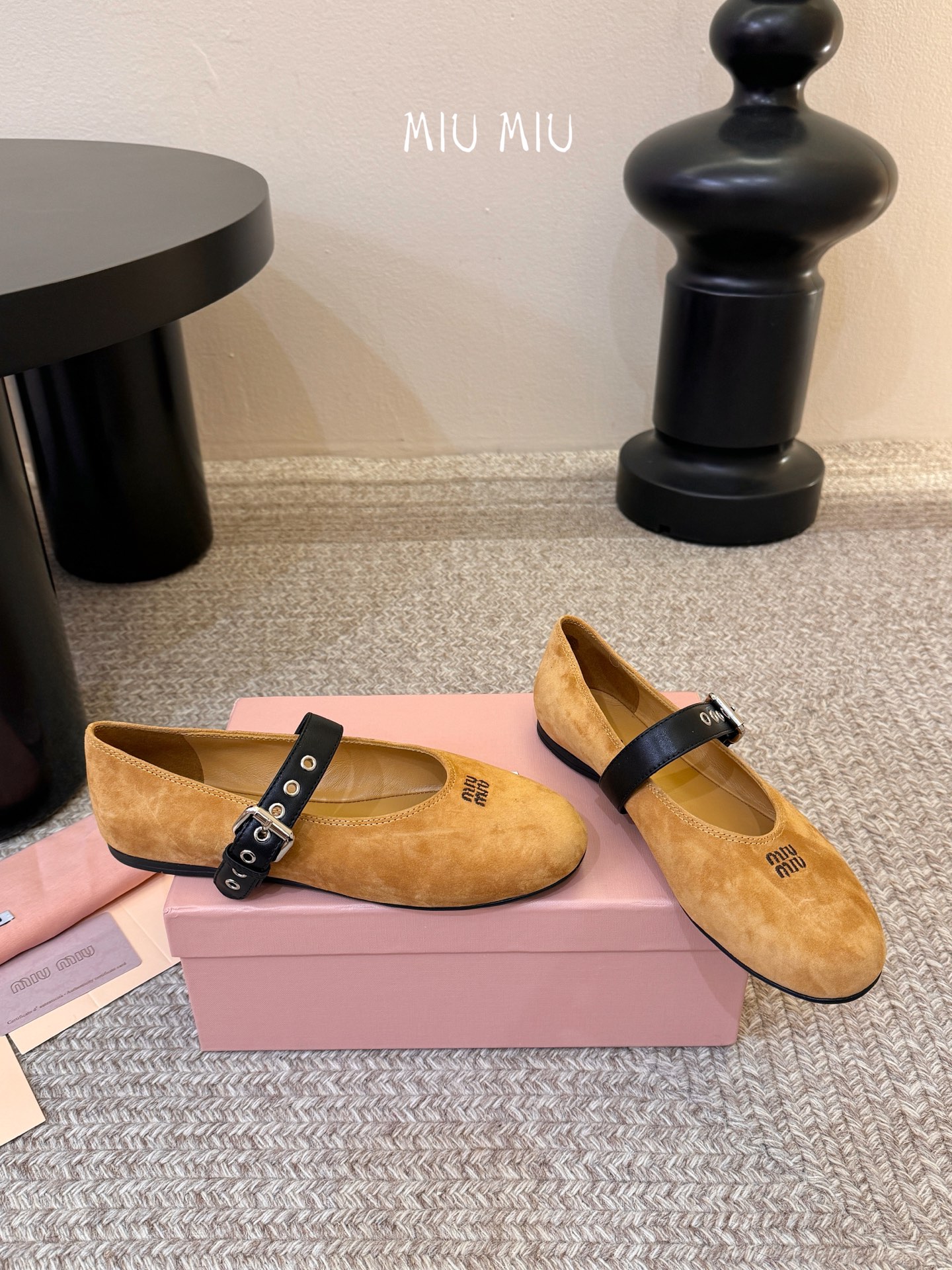 Miu Miu 镂空编织芭蕾鞋单鞋缪缪女士蝴蝶结装饰缎面芭蕾舞平底鞋独家高版 Miu Mi*春夏芭蕾网纱