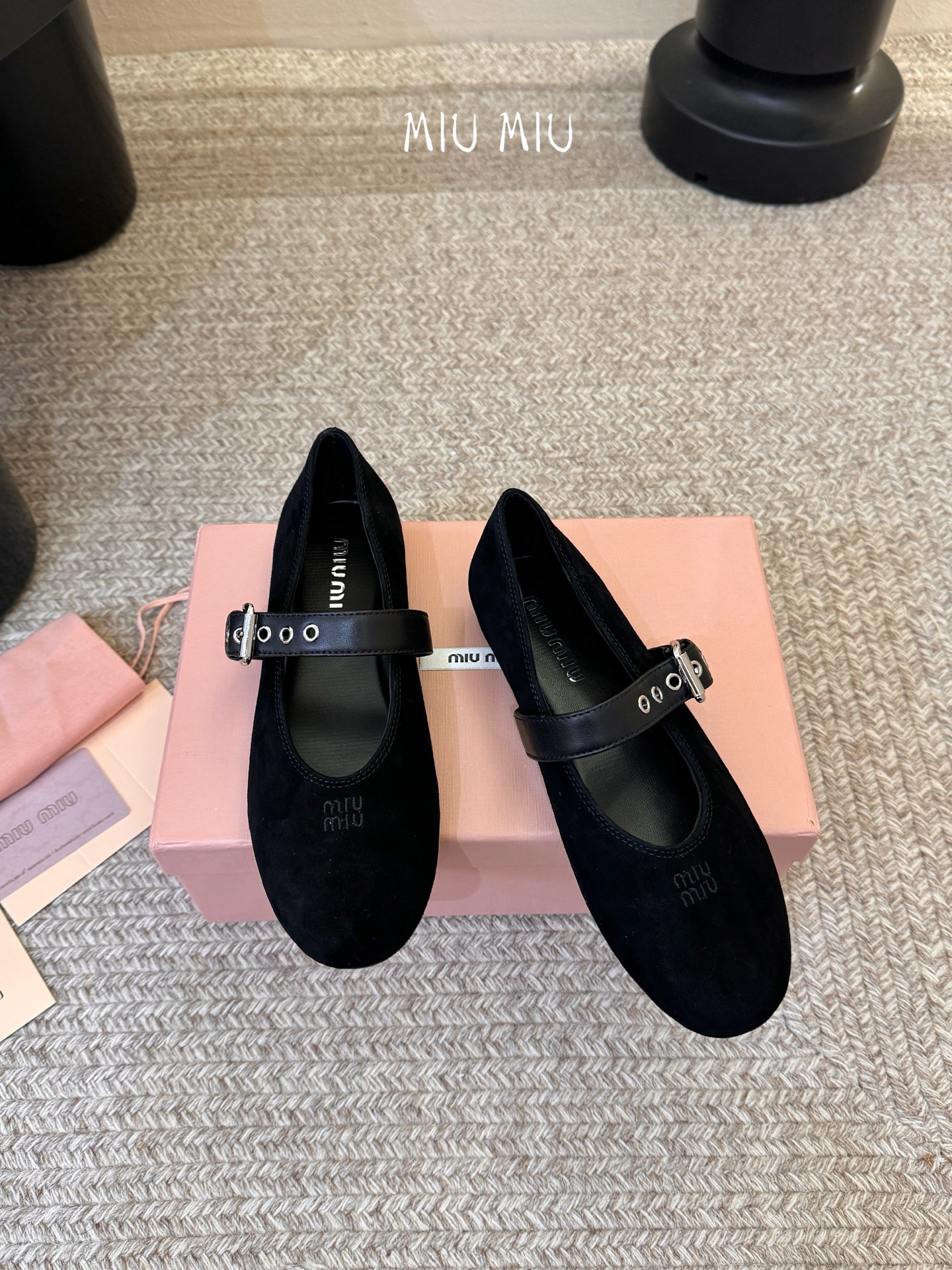 Miu Miu 镂空编织芭蕾鞋单鞋缪缪女士蝴蝶结装饰缎面芭蕾舞平底鞋独家高版 Miu Mi*春夏芭蕾网纱