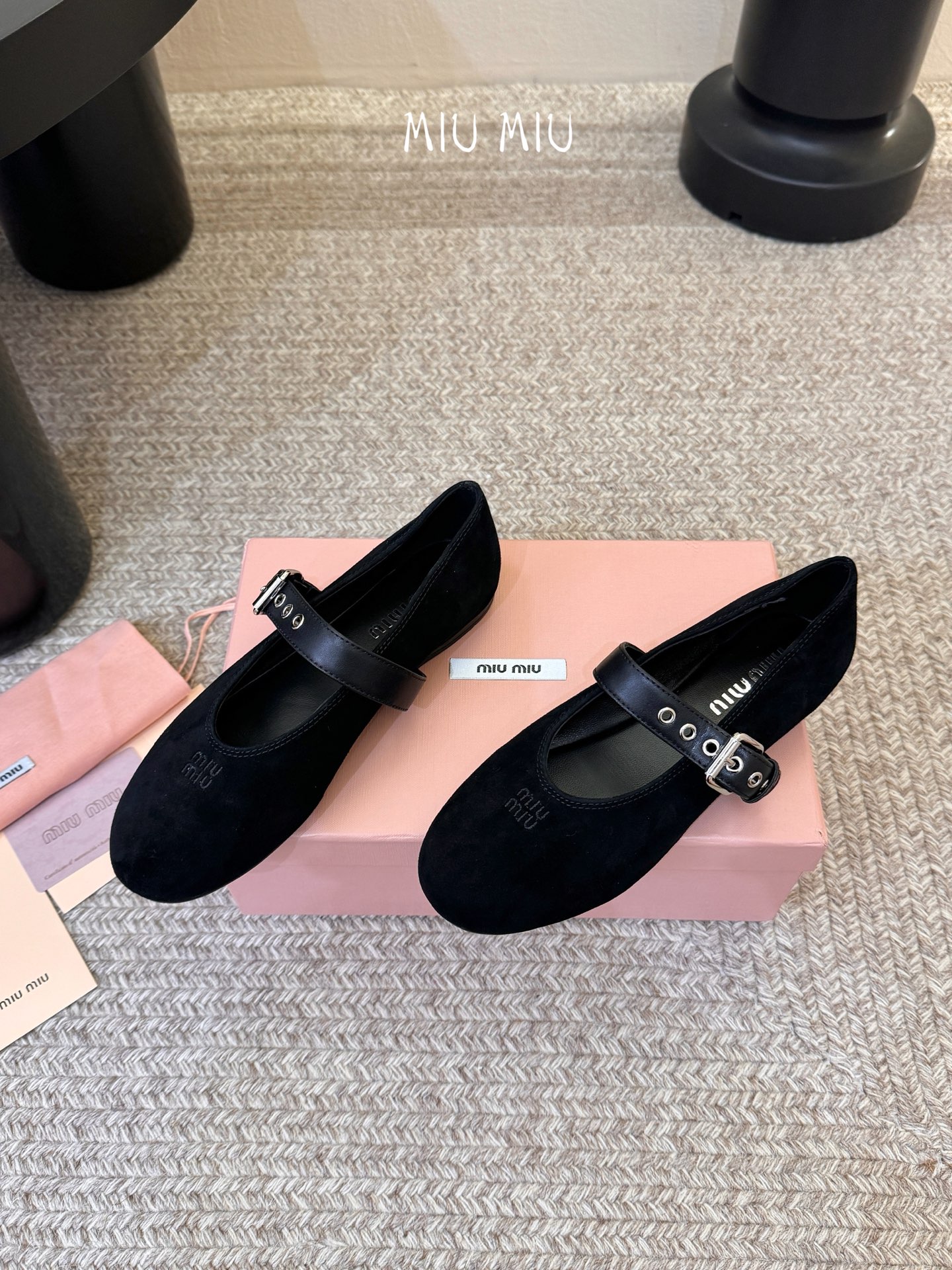 Miu Miu 镂空编织芭蕾鞋单鞋缪缪女士蝴蝶结装饰缎面芭蕾舞平底鞋独家高版 Miu Mi*春夏芭蕾网纱