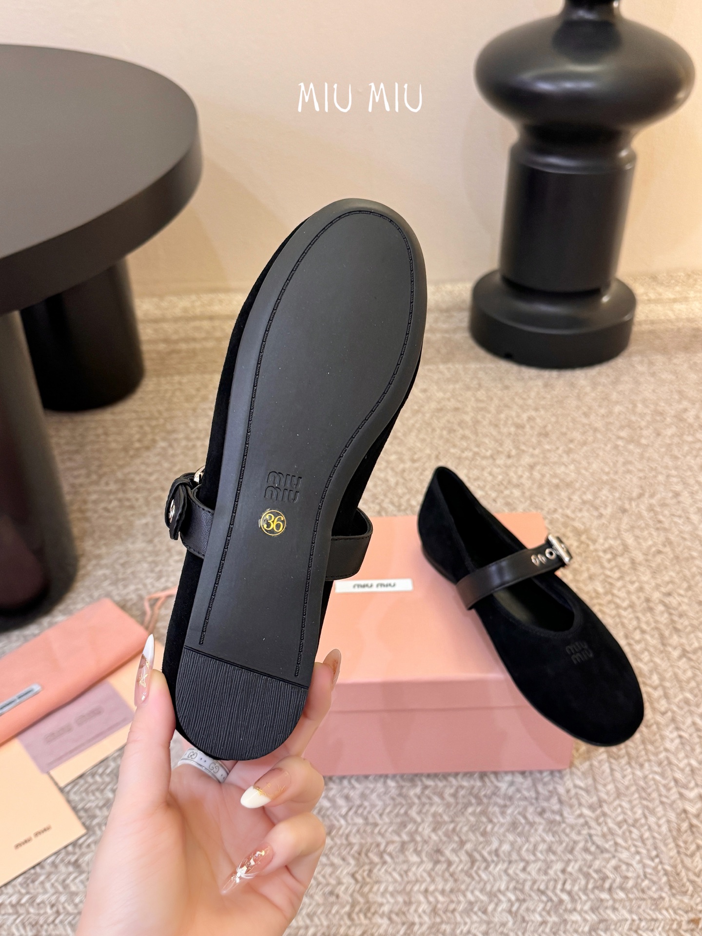 Miu Miu 镂空编织芭蕾鞋单鞋缪缪女士蝴蝶结装饰缎面芭蕾舞平底鞋独家高版 Miu Mi*春夏芭蕾网纱