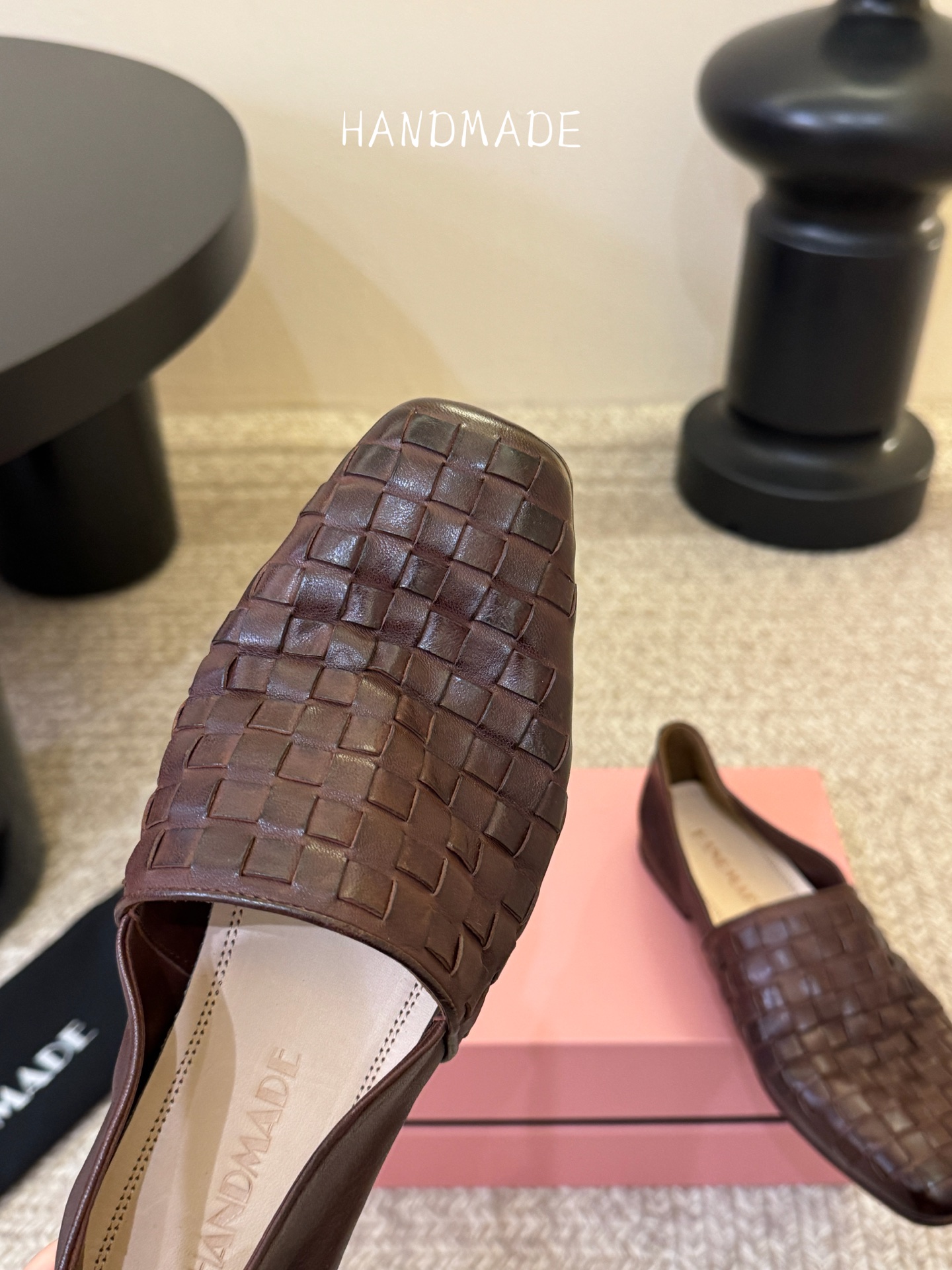 顶级 HANDMADE独家新品最高版本买手代购1:1完美复刻 平底凉鞋单鞋原版开模真皮鞋底 原版套楦鞋型