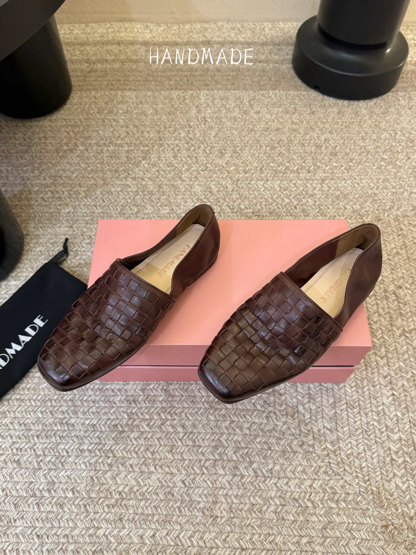 顶级 HANDMADE独家新品最高版本买手代购1:1完美复刻 平底凉鞋单鞋原版开模真皮鞋底 原版套楦鞋型