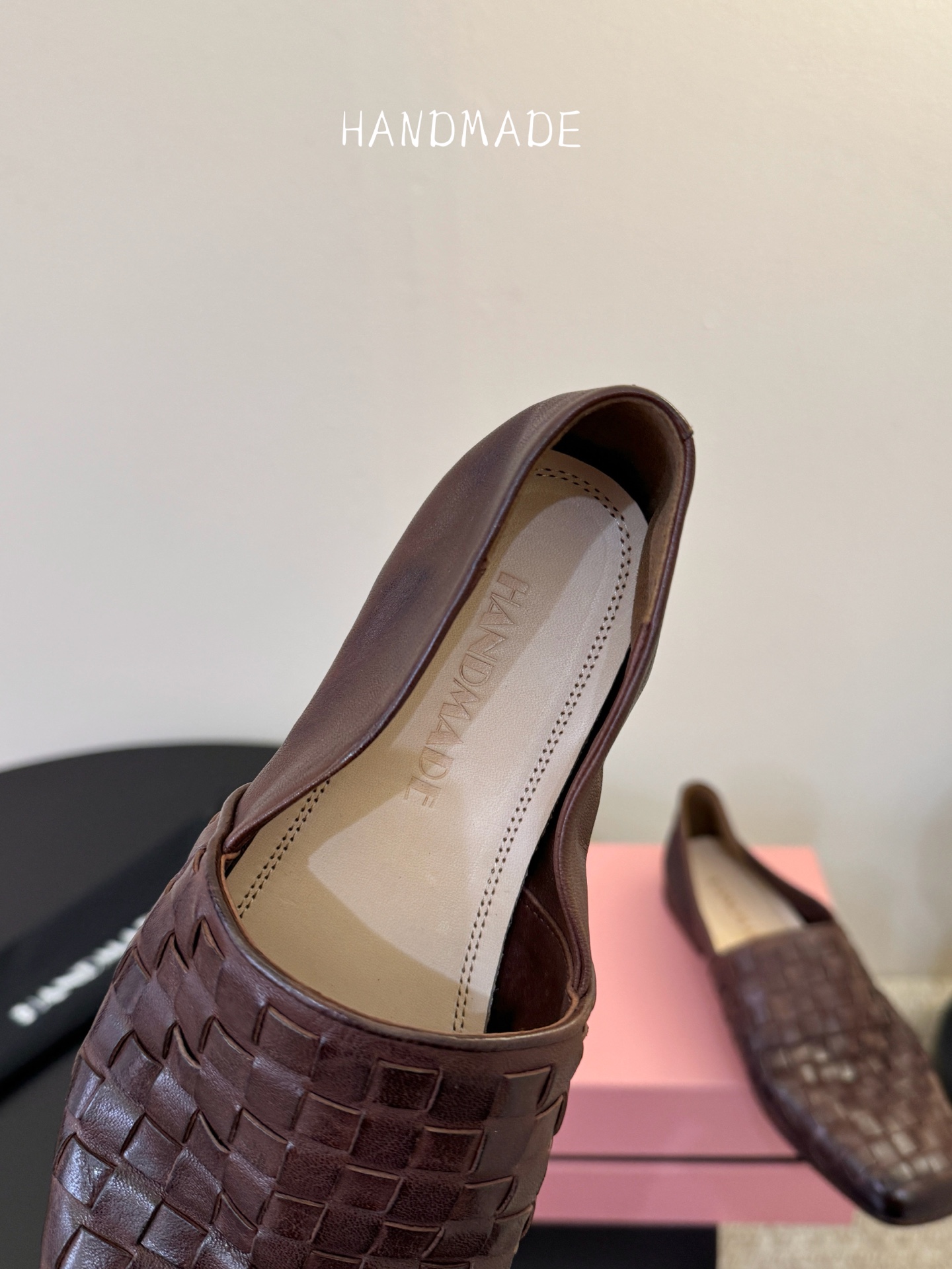 顶级 HANDMADE独家新品最高版本买手代购1:1完美复刻 平底凉鞋单鞋原版开模真皮鞋底 原版套楦鞋型