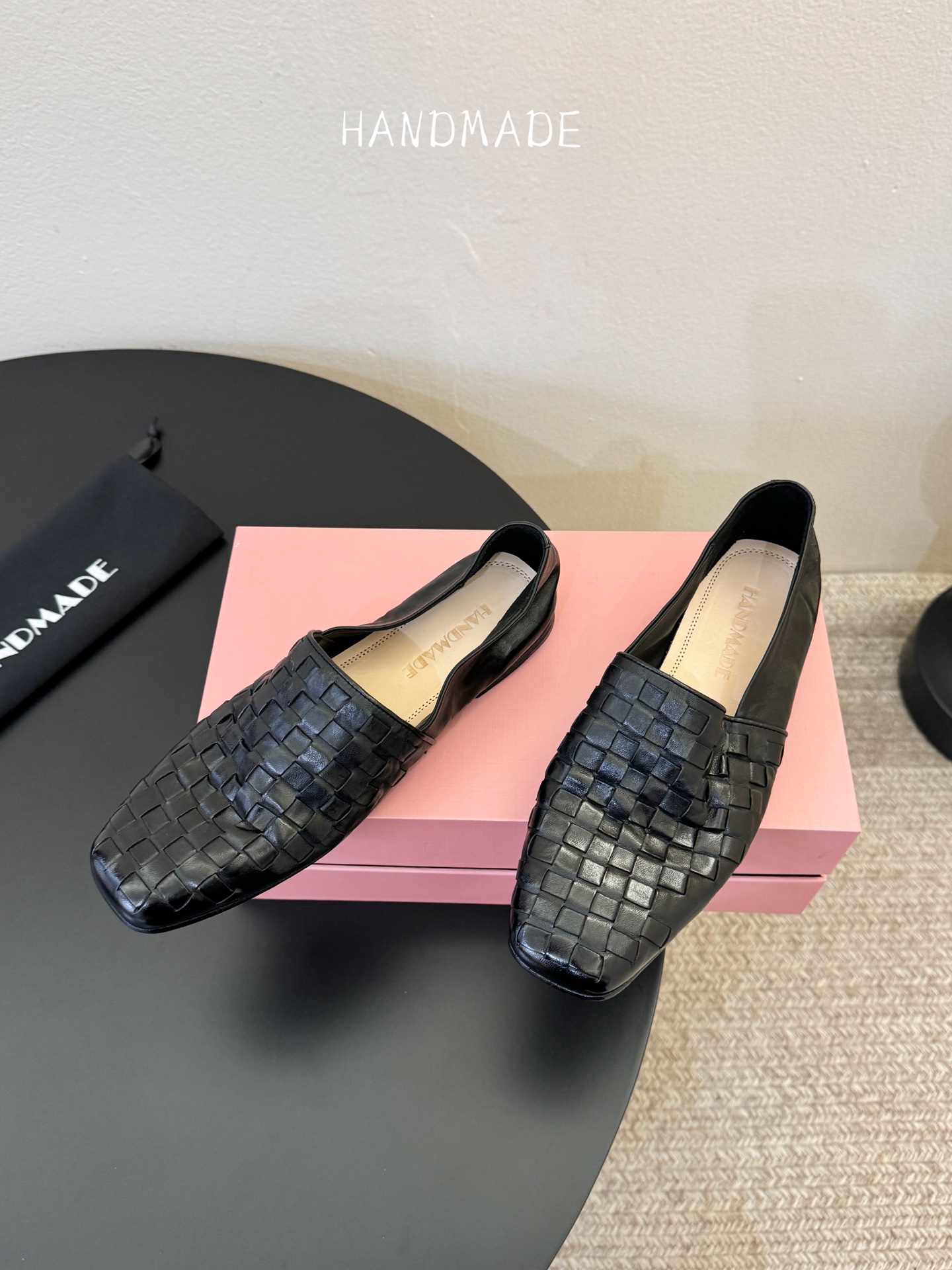 顶级 HANDMADE独家新品最高版本买手代购1:1完美复刻 平底凉鞋单鞋原版开模真皮鞋底 原版套楦鞋型