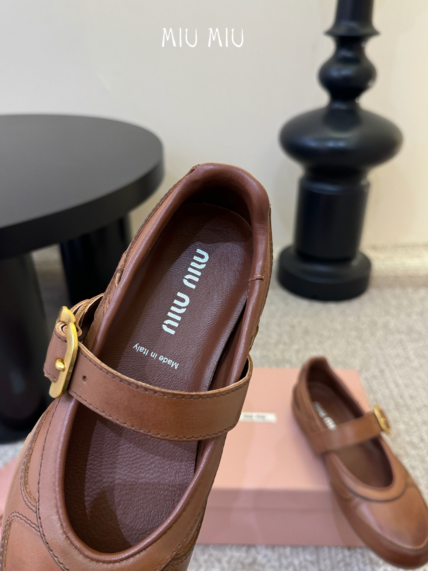 Miu Mi* deck shoes 麂皮玛丽珍小皮鞋乐福鞋miumiu家新款deck shoes也太有