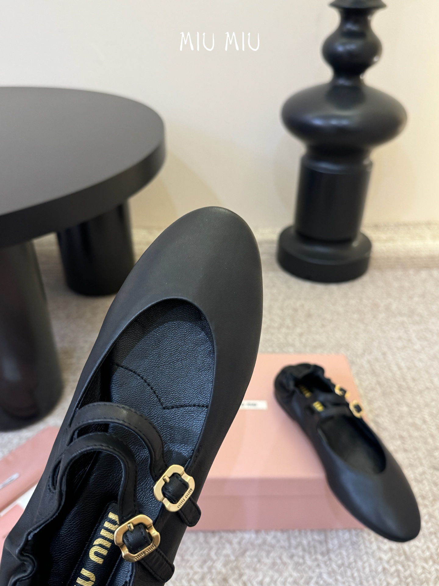 MiuMiu 缪缪 25ss早春新款 走秀新款一脚蹬懒人鞋玛丽珍芭蕾舞鞋官方春夏走秀新款，时髦百搭·即可