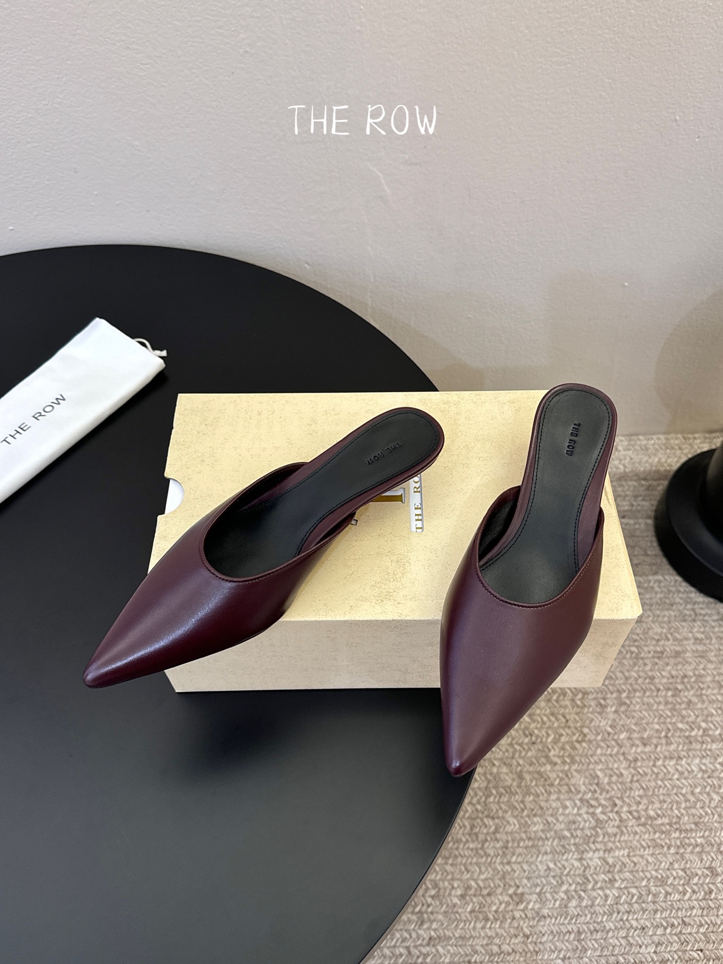 3.5cmThe row新款小众法式尖头性感单鞋女真皮玛丽珍单鞋这双简直就是年度梦中情鞋 年度必入高级感