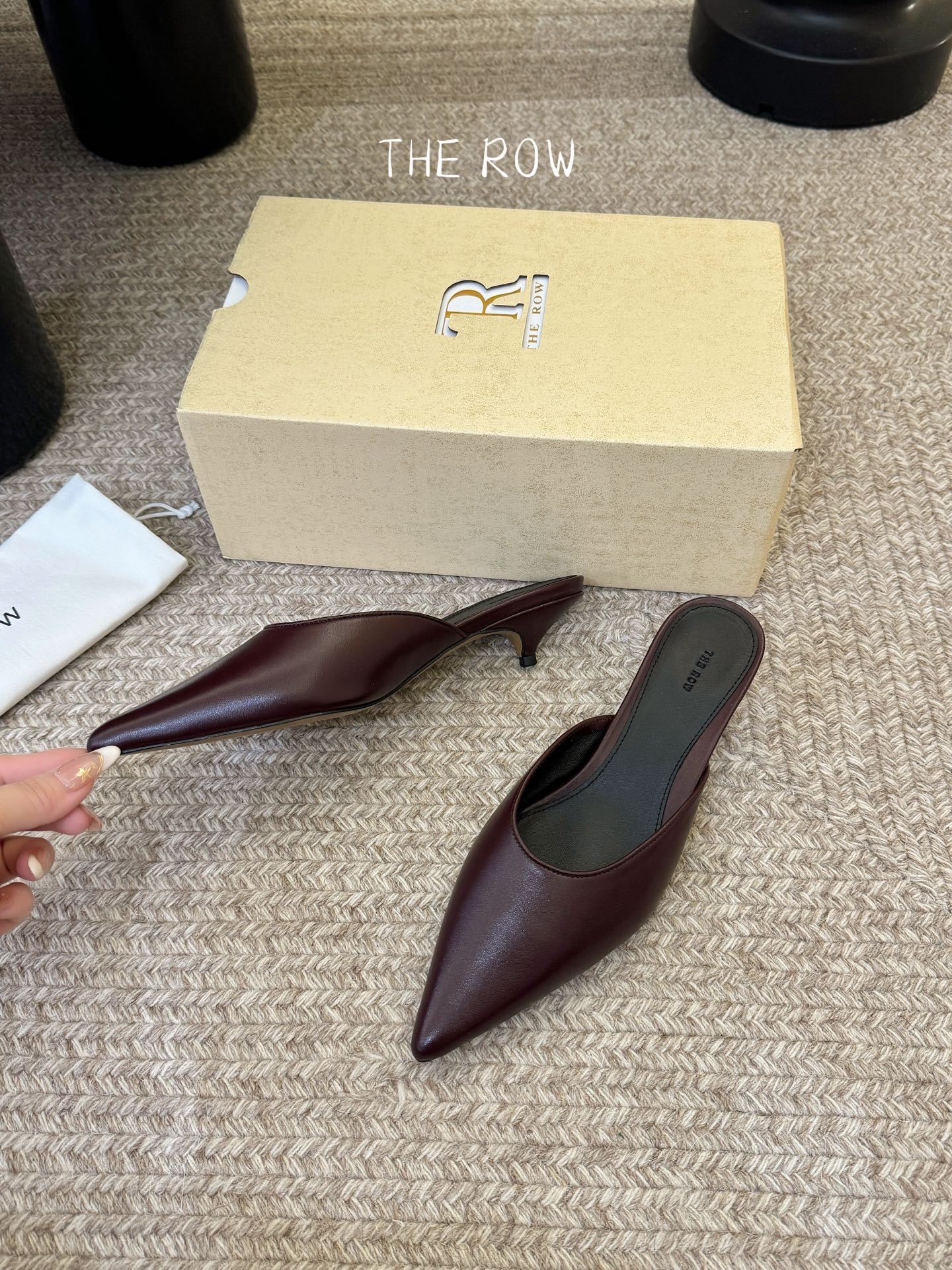 3.5cmThe row新款小众法式尖头性感单鞋女真皮玛丽珍单鞋这双简直就是年度梦中情鞋 年度必入高级感