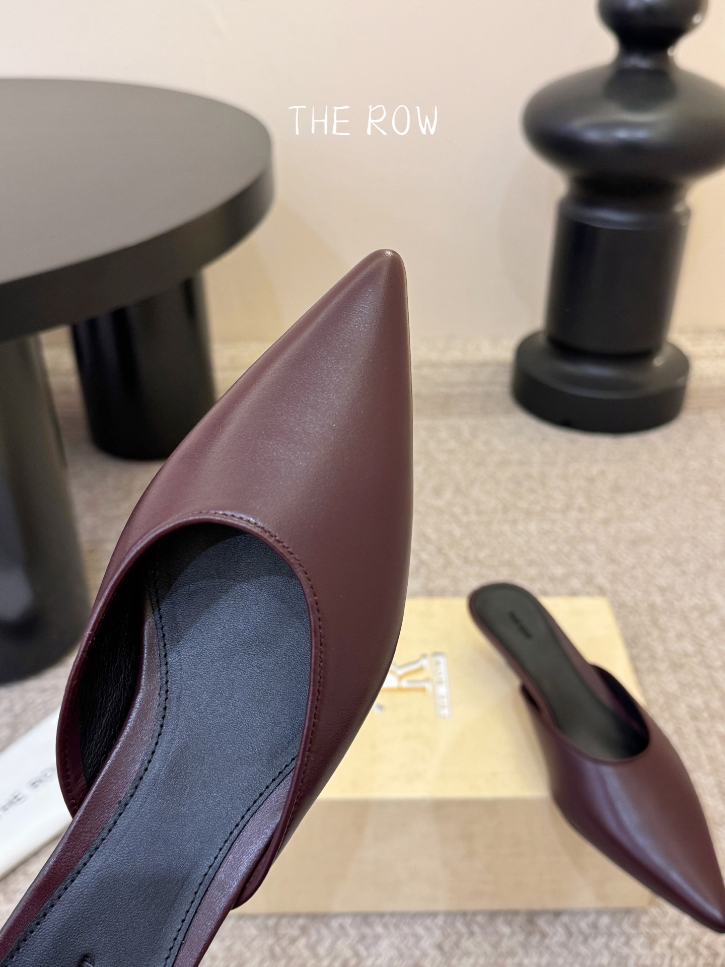 3.5cmThe row新款小众法式尖头性感单鞋女真皮玛丽珍单鞋这双简直就是年度梦中情鞋 年度必入高级感