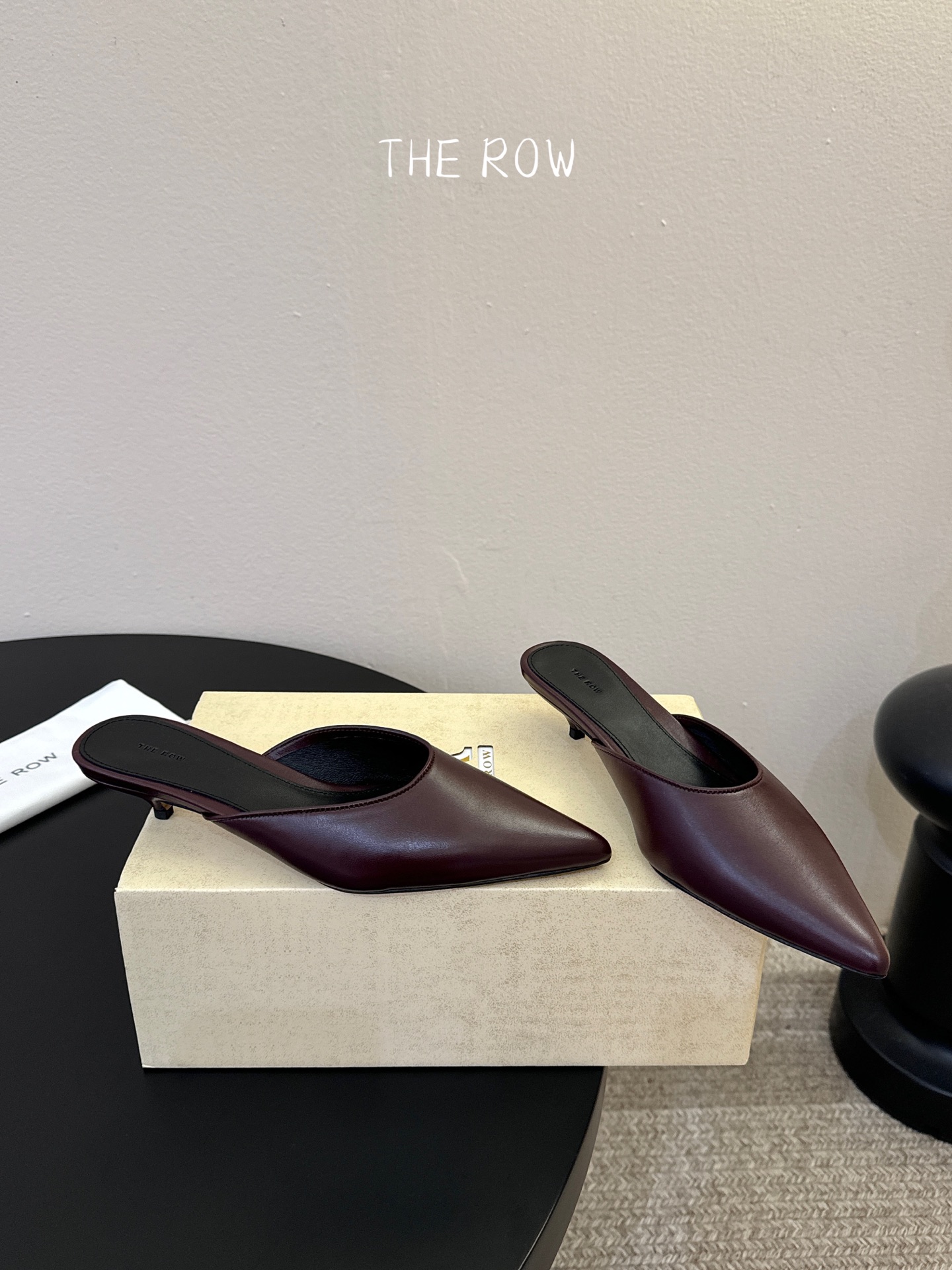 3.5cmThe row新款小众法式尖头性感单鞋女真皮玛丽珍单鞋这双简直就是年度梦中情鞋 年度必入高级感