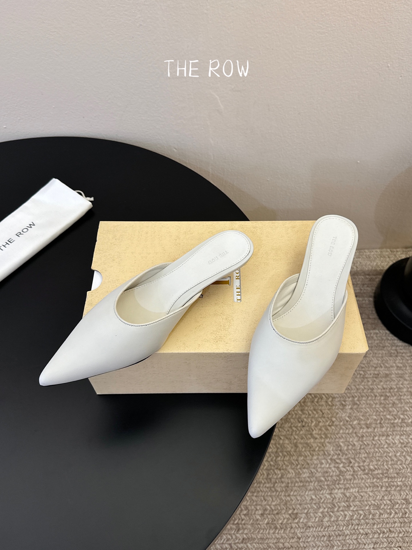 3.5cmThe row新款小众法式尖头性感单鞋女真皮玛丽珍单鞋这双简直就是年度梦中情鞋 年度必入高级感