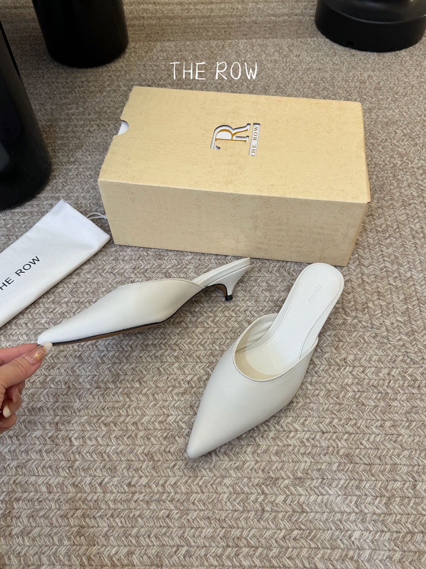 3.5cmThe row新款小众法式尖头性感单鞋女真皮玛丽珍单鞋这双简直就是年度梦中情鞋 年度必入高级感