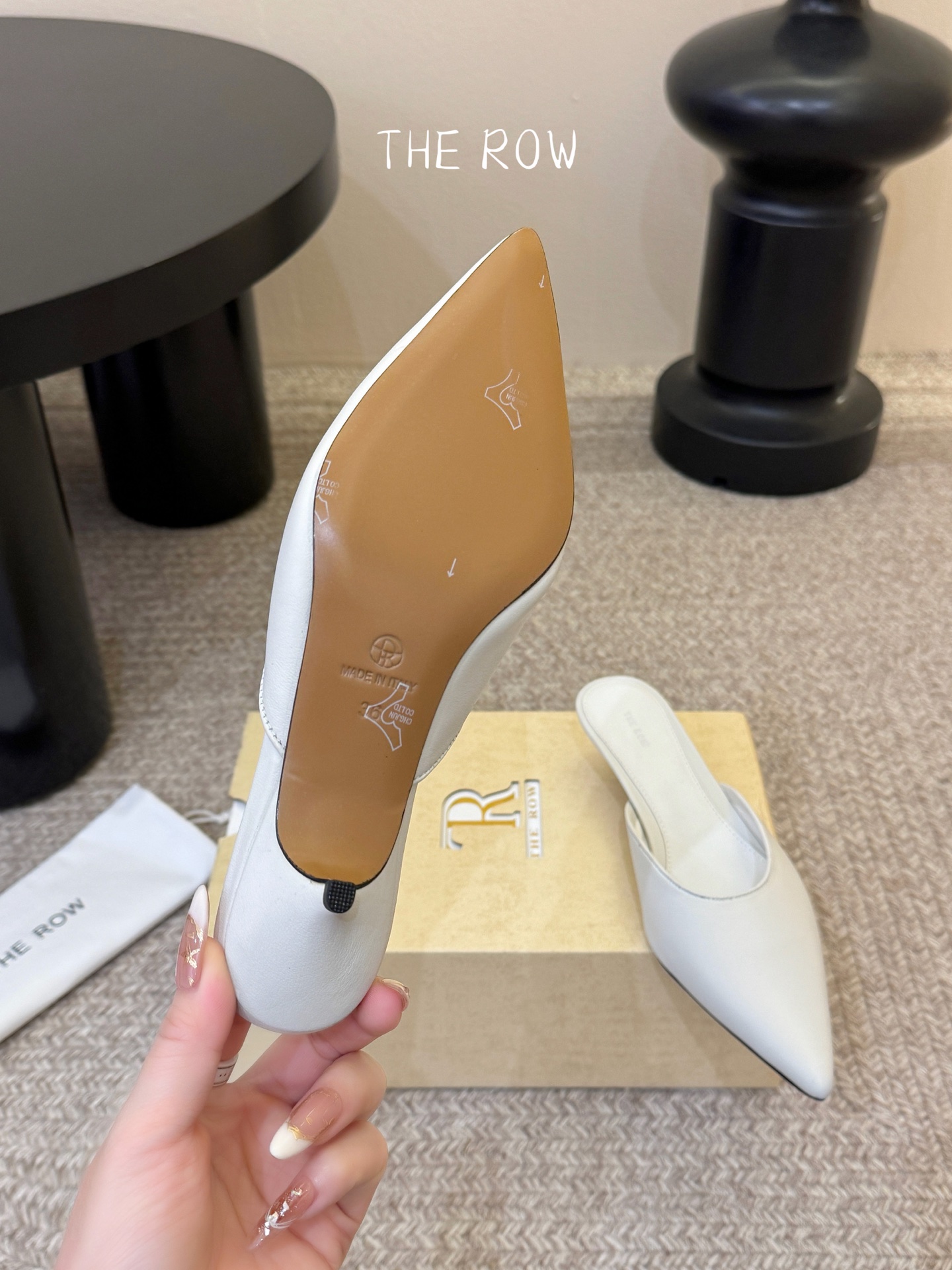 3.5cmThe row新款小众法式尖头性感单鞋女真皮玛丽珍单鞋这双简直就是年度梦中情鞋 年度必入高级感