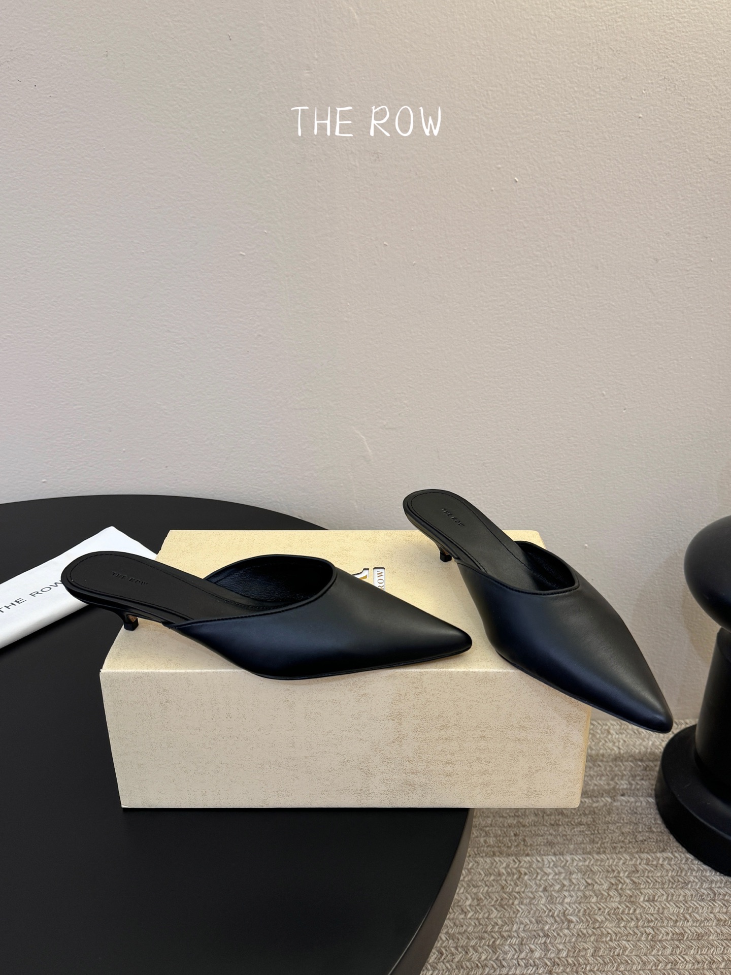 3.5cmThe row新款小众法式尖头性感单鞋女真皮玛丽珍单鞋这双简直就是年度梦中情鞋 年度必入高级感