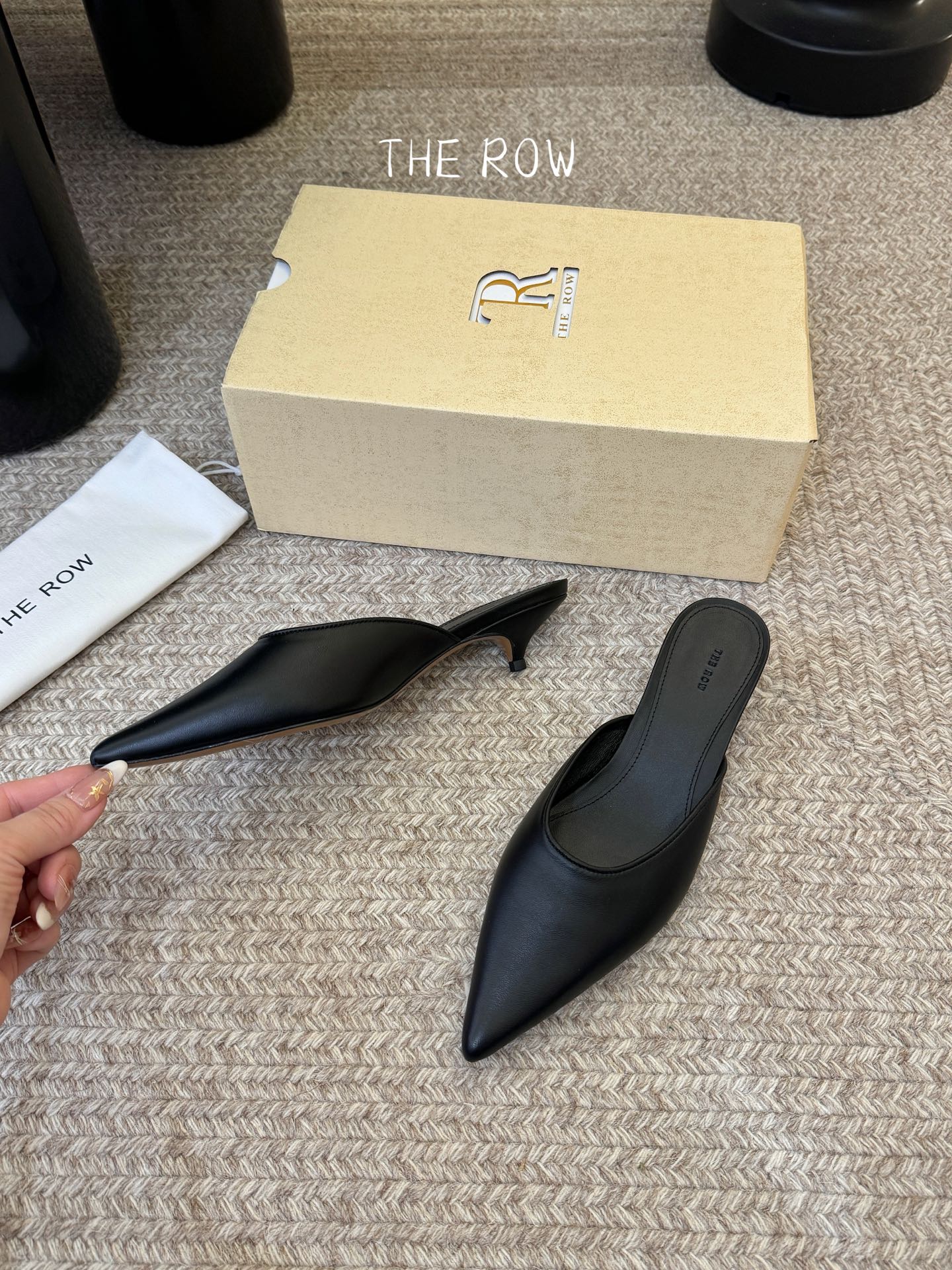 3.5cmThe row新款小众法式尖头性感单鞋女真皮玛丽珍单鞋这双简直就是年度梦中情鞋 年度必入高级感