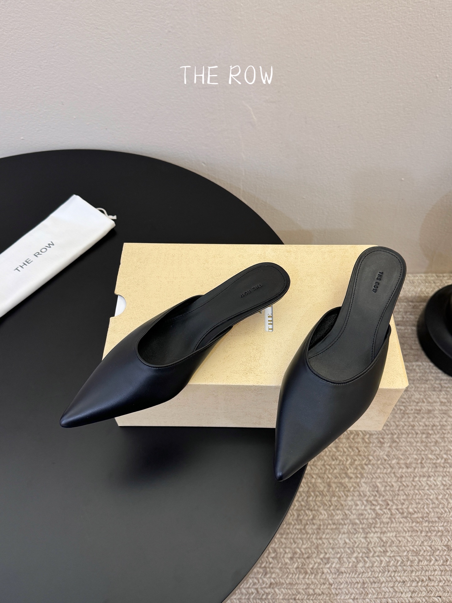 3.5cmThe row新款小众法式尖头性感单鞋女真皮玛丽珍单鞋这双简直就是年度梦中情鞋 年度必入高级感