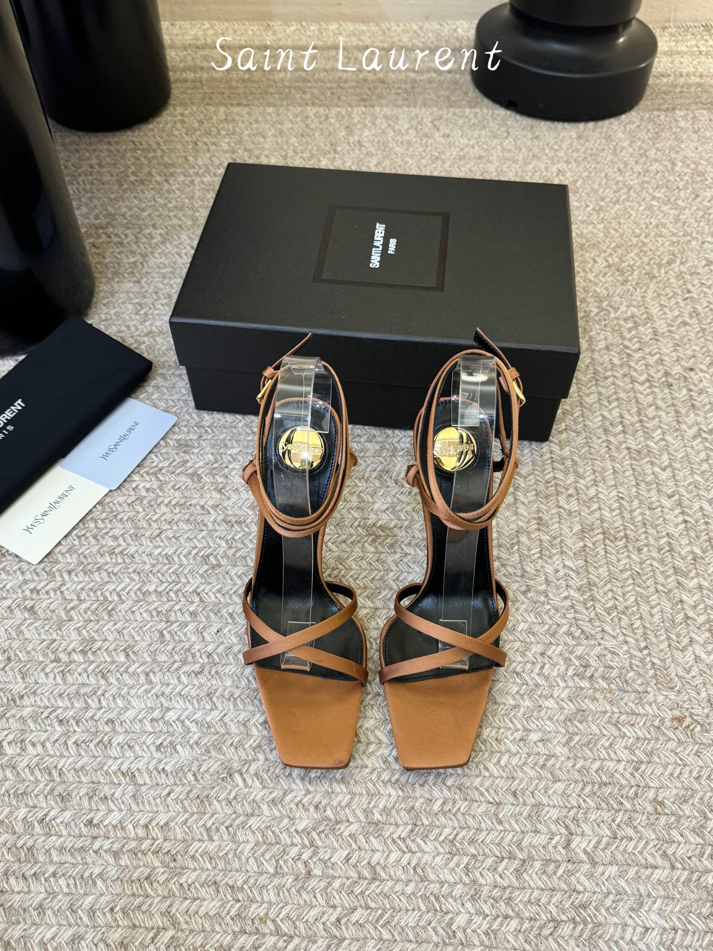 圣罗兰Saint Lauren* 25ss新品交叉带高跟鞋绝美圣罗兰也不过于此！Ysl走秀款高跟鞋 各种