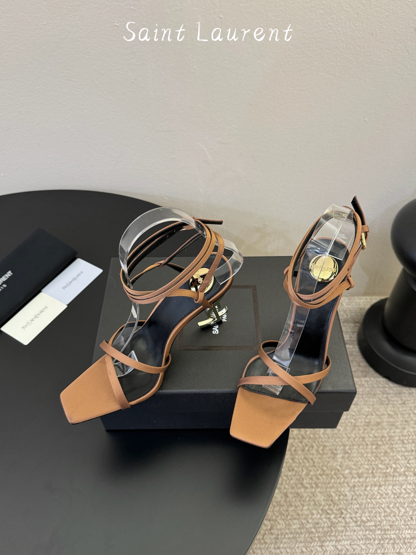 圣罗兰Saint Lauren* 25ss新品交叉带高跟鞋绝美圣罗兰也不过于此！Ysl走秀款高跟鞋 各种