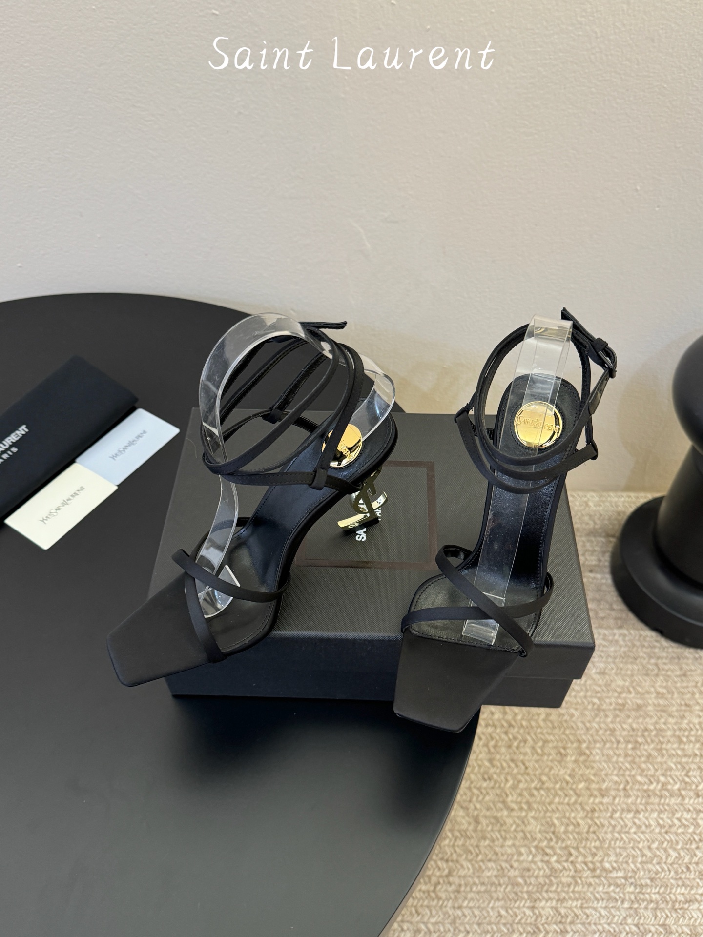 圣罗兰Saint Lauren* 25ss新品交叉带高跟鞋绝美圣罗兰也不过于此！Ysl走秀款高跟鞋 各种