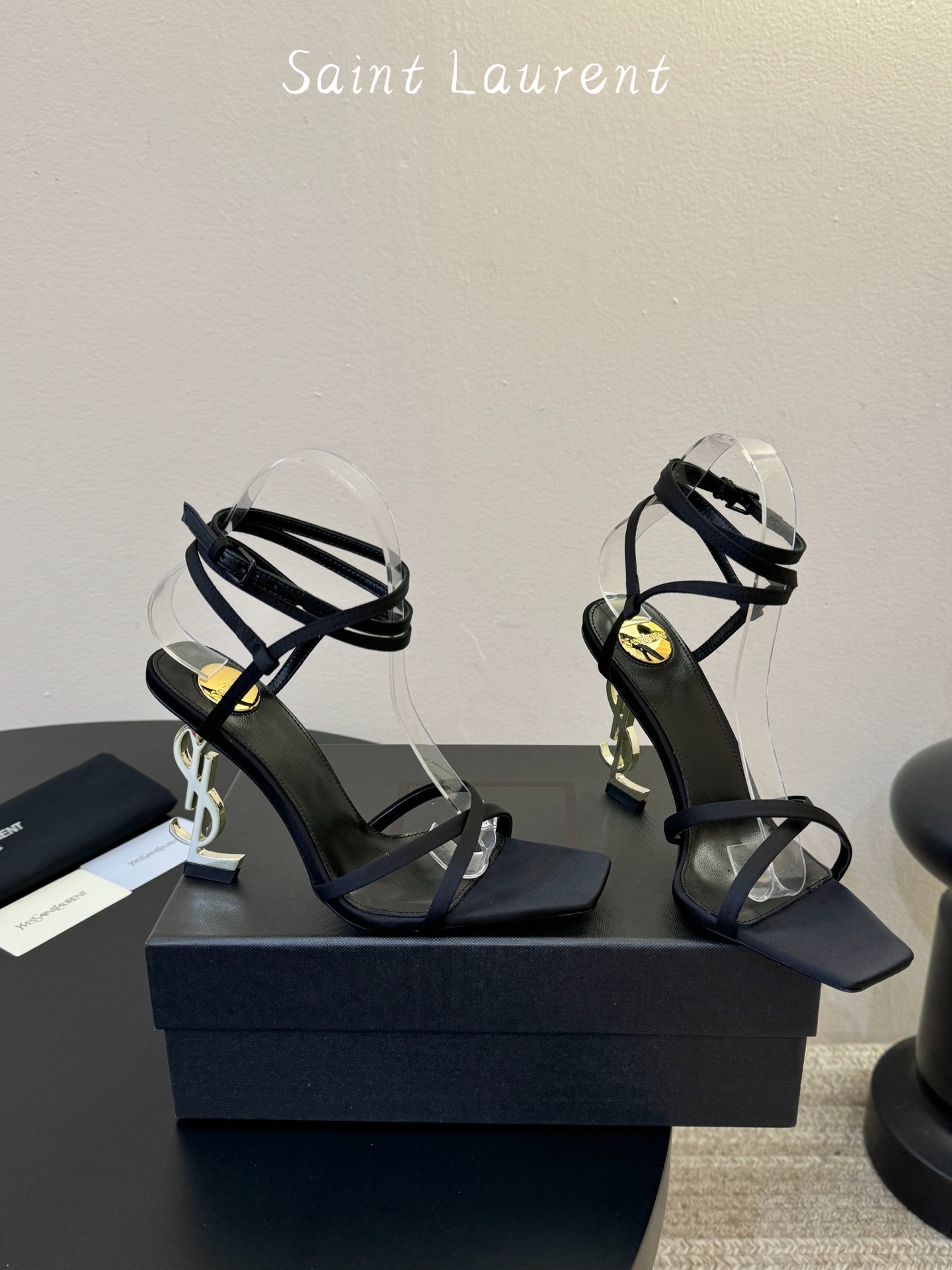圣罗兰Saint Lauren* 25ss新品交叉带高跟鞋绝美圣罗兰也不过于此！Ysl走秀款高跟鞋 各种