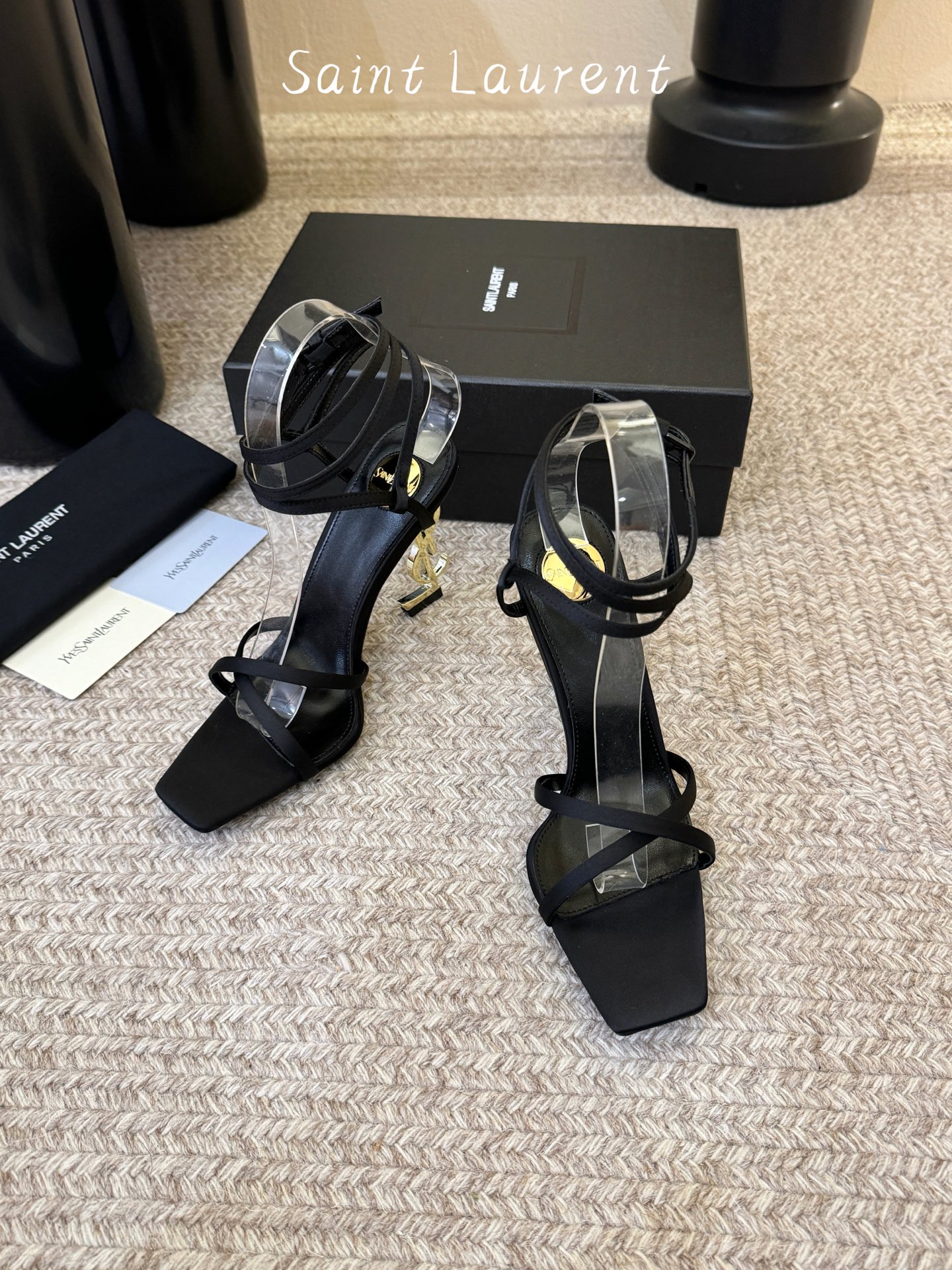 圣罗兰Saint Lauren* 25ss新品交叉带高跟鞋绝美圣罗兰也不过于此！Ysl走秀款高跟鞋 各种