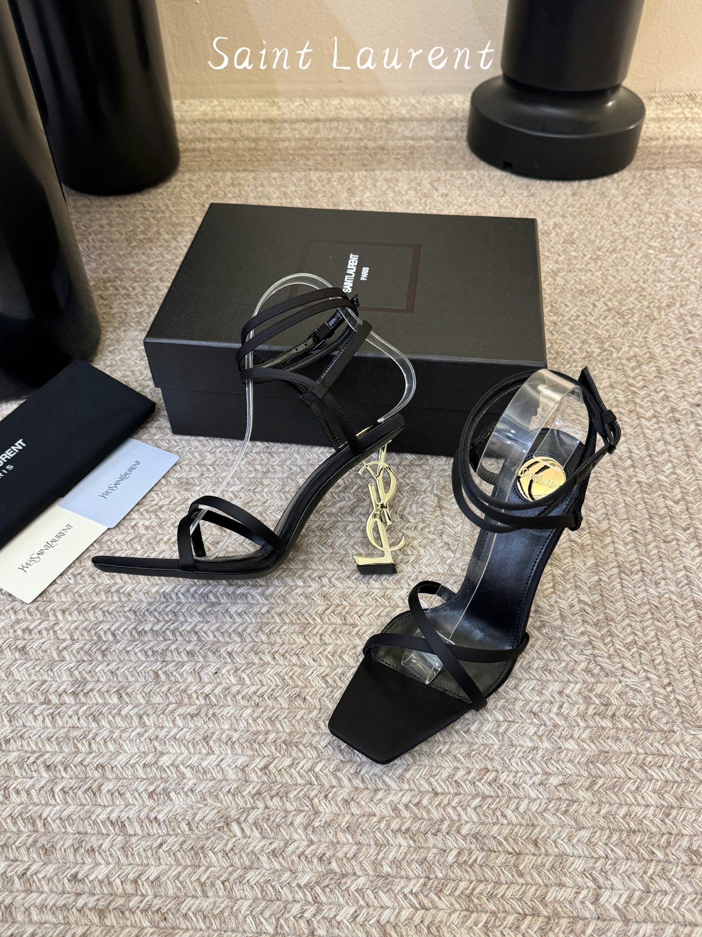 圣罗兰Saint Lauren* 25ss新品交叉带高跟鞋绝美圣罗兰也不过于此！Ysl走秀款高跟鞋 各种