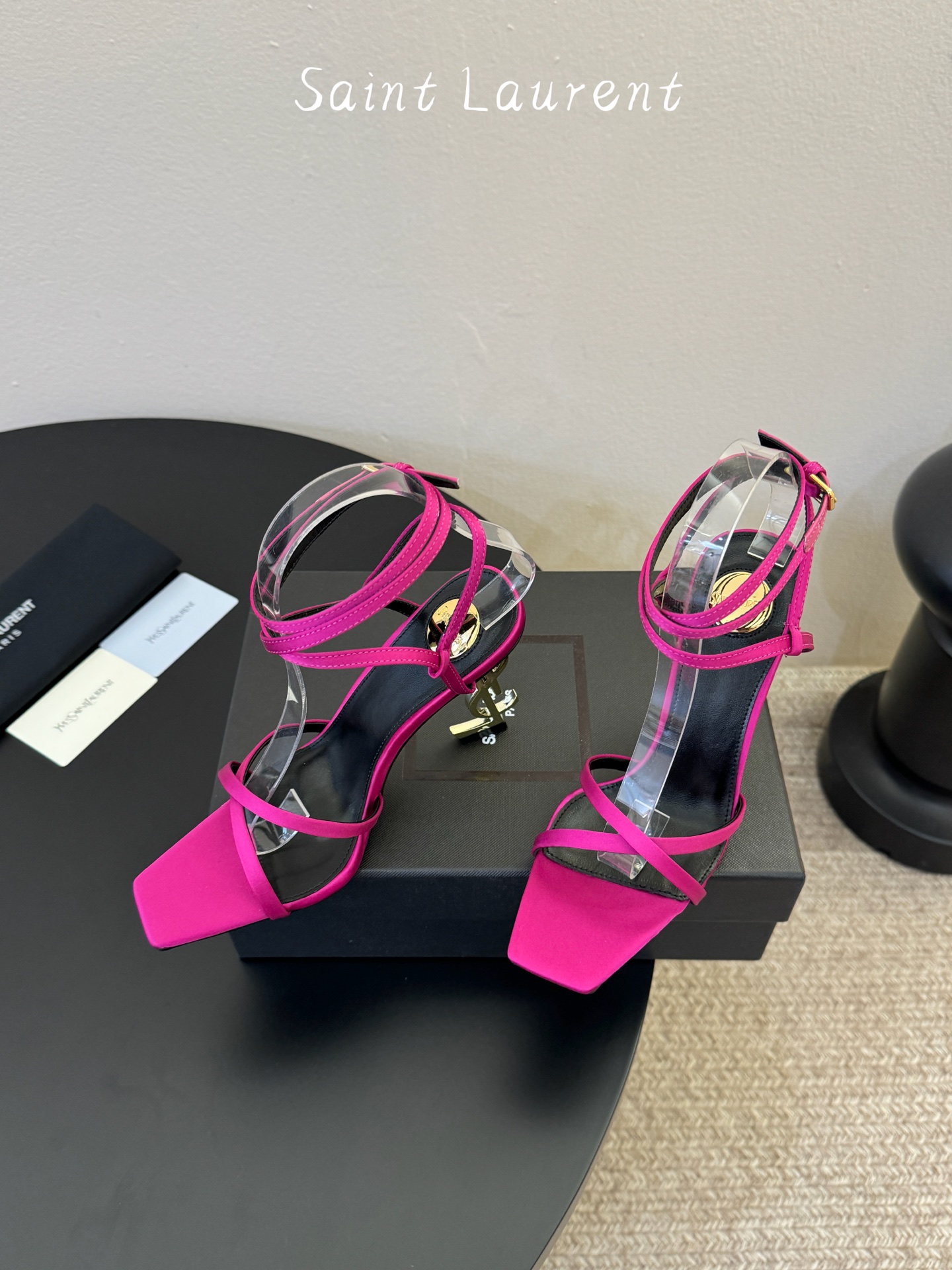 圣罗兰Saint Lauren* 25ss新品交叉带高跟鞋绝美圣罗兰也不过于此！Ysl走秀款高跟鞋 各种
