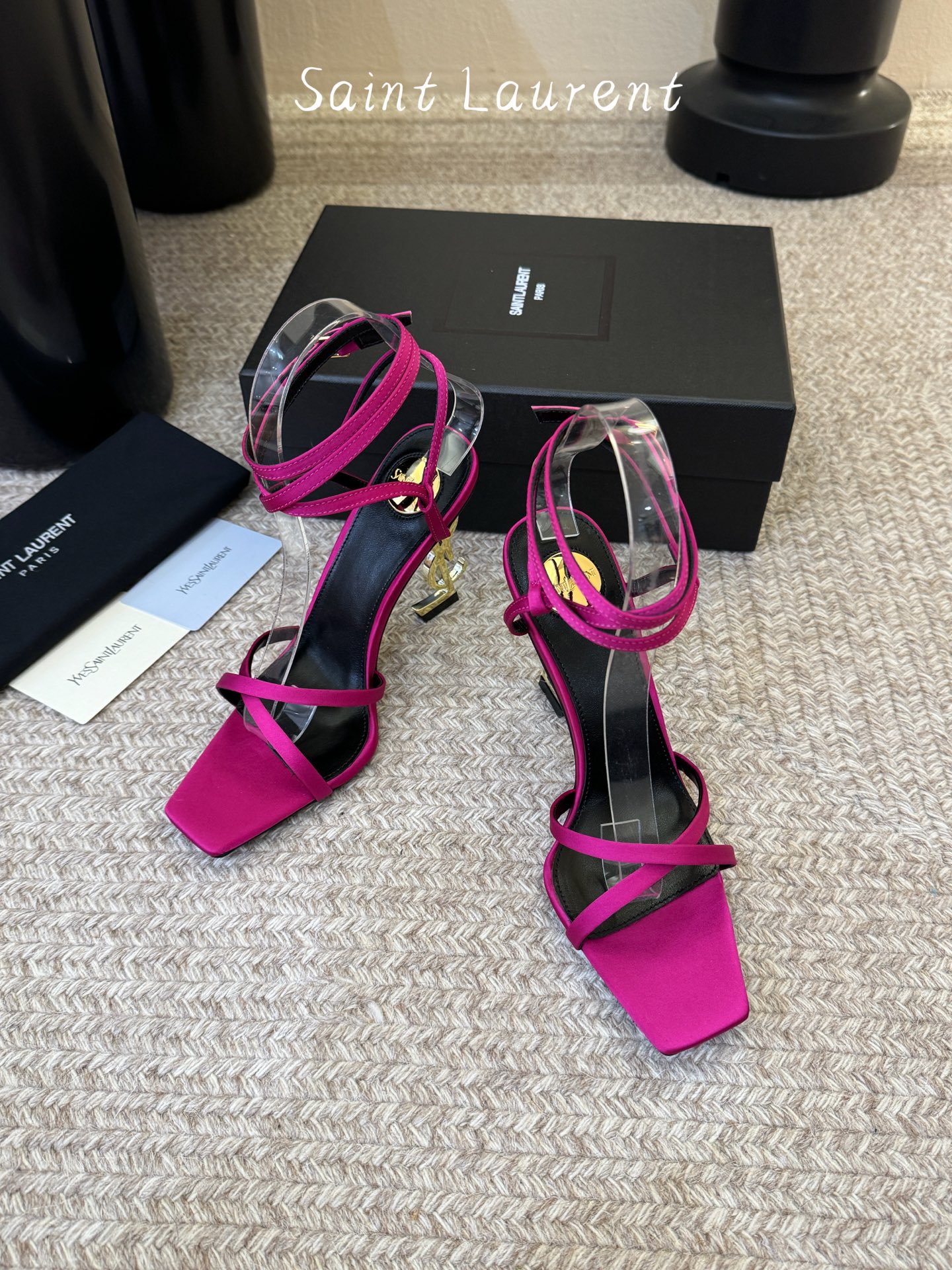 圣罗兰Saint Lauren* 25ss新品交叉带高跟鞋绝美圣罗兰也不过于此！Ysl走秀款高跟鞋 各种