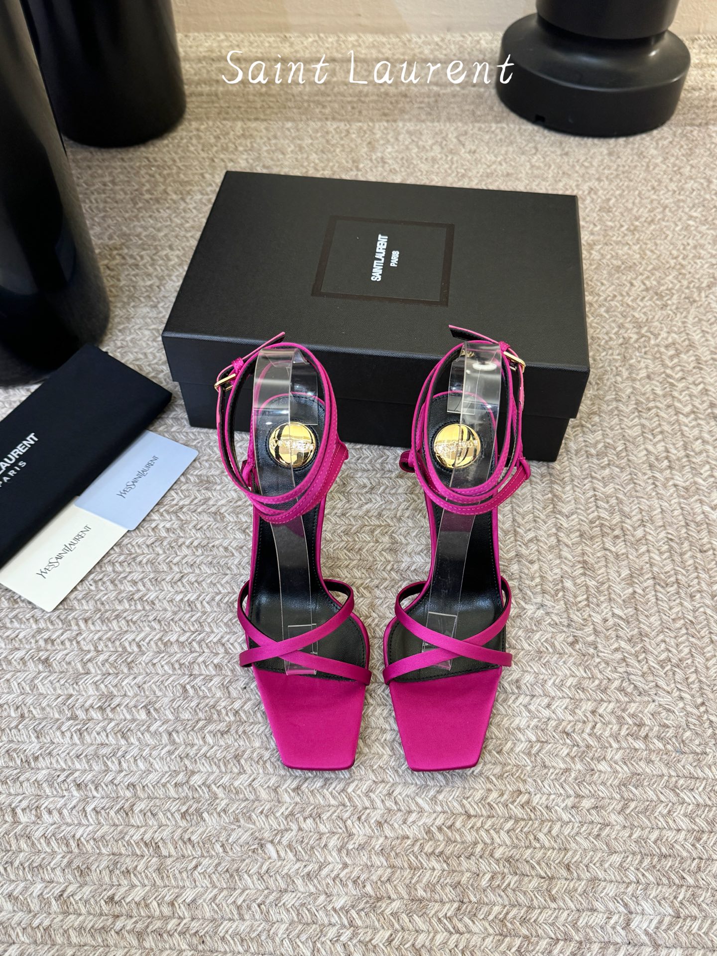 圣罗兰Saint Lauren* 25ss新品交叉带高跟鞋绝美圣罗兰也不过于此！Ysl走秀款高跟鞋 各种