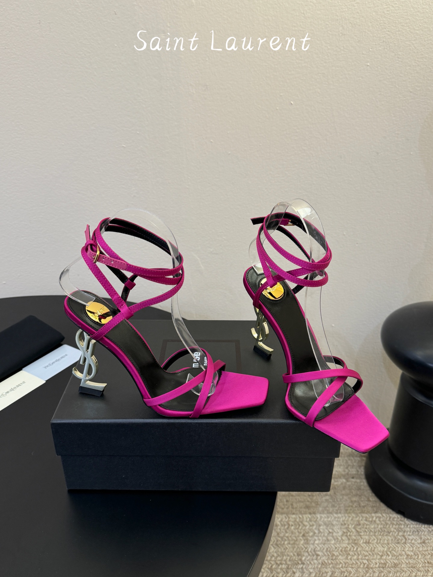 圣罗兰Saint Lauren* 25ss新品交叉带高跟鞋绝美圣罗兰也不过于此！Ysl走秀款高跟鞋 各种