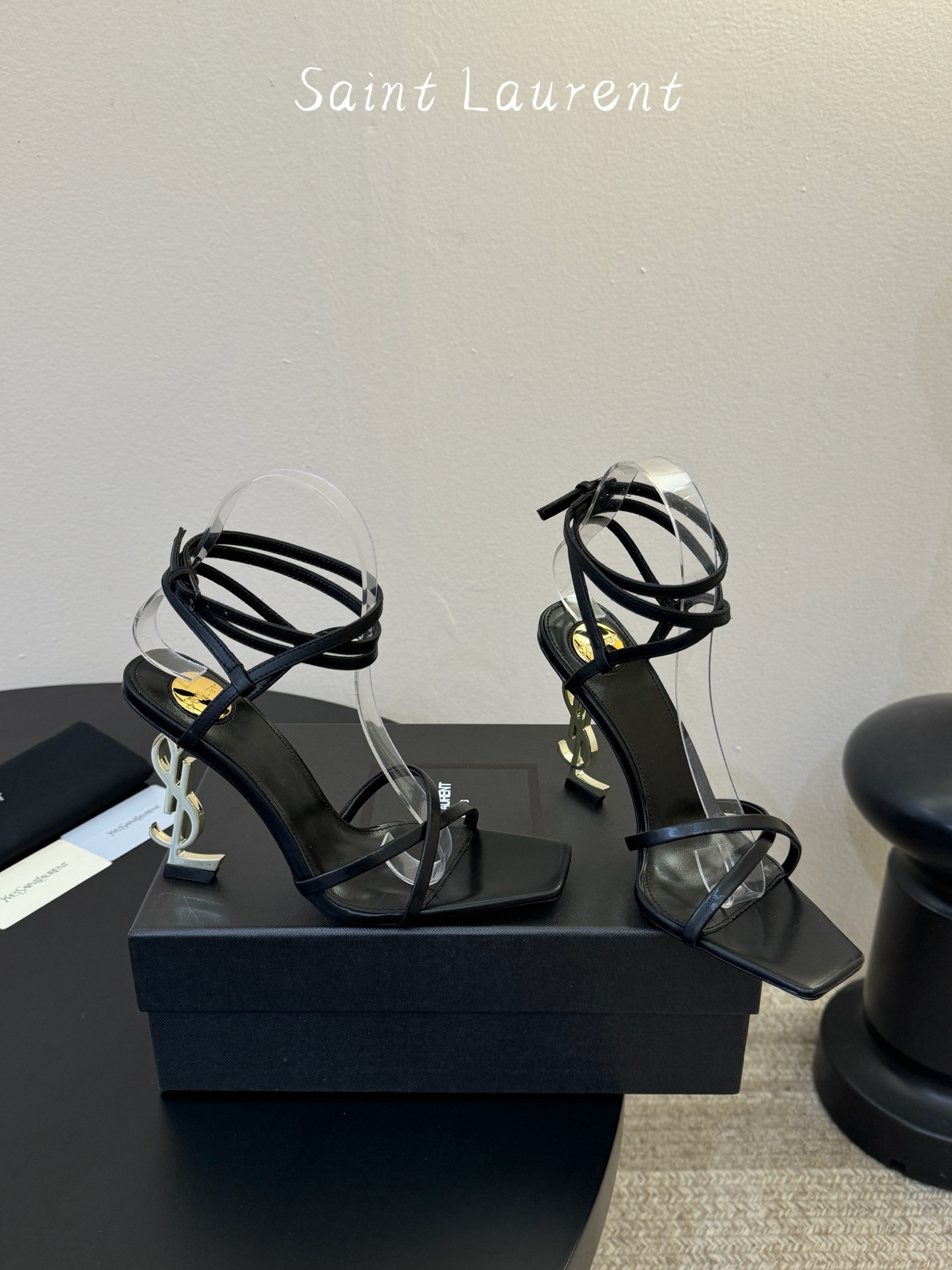 圣罗兰Saint Lauren* 25ss新品交叉带高跟鞋绝美圣罗兰也不过于此！Ysl走秀款高跟鞋 各种