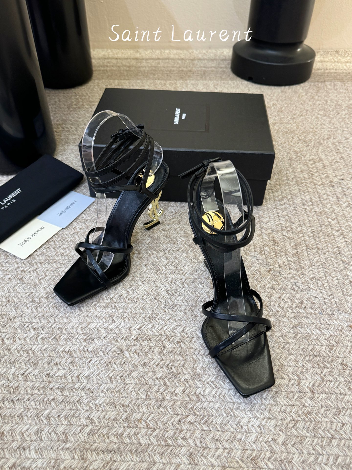 圣罗兰Saint Lauren* 25ss新品交叉带高跟鞋绝美圣罗兰也不过于此！Ysl走秀款高跟鞋 各种